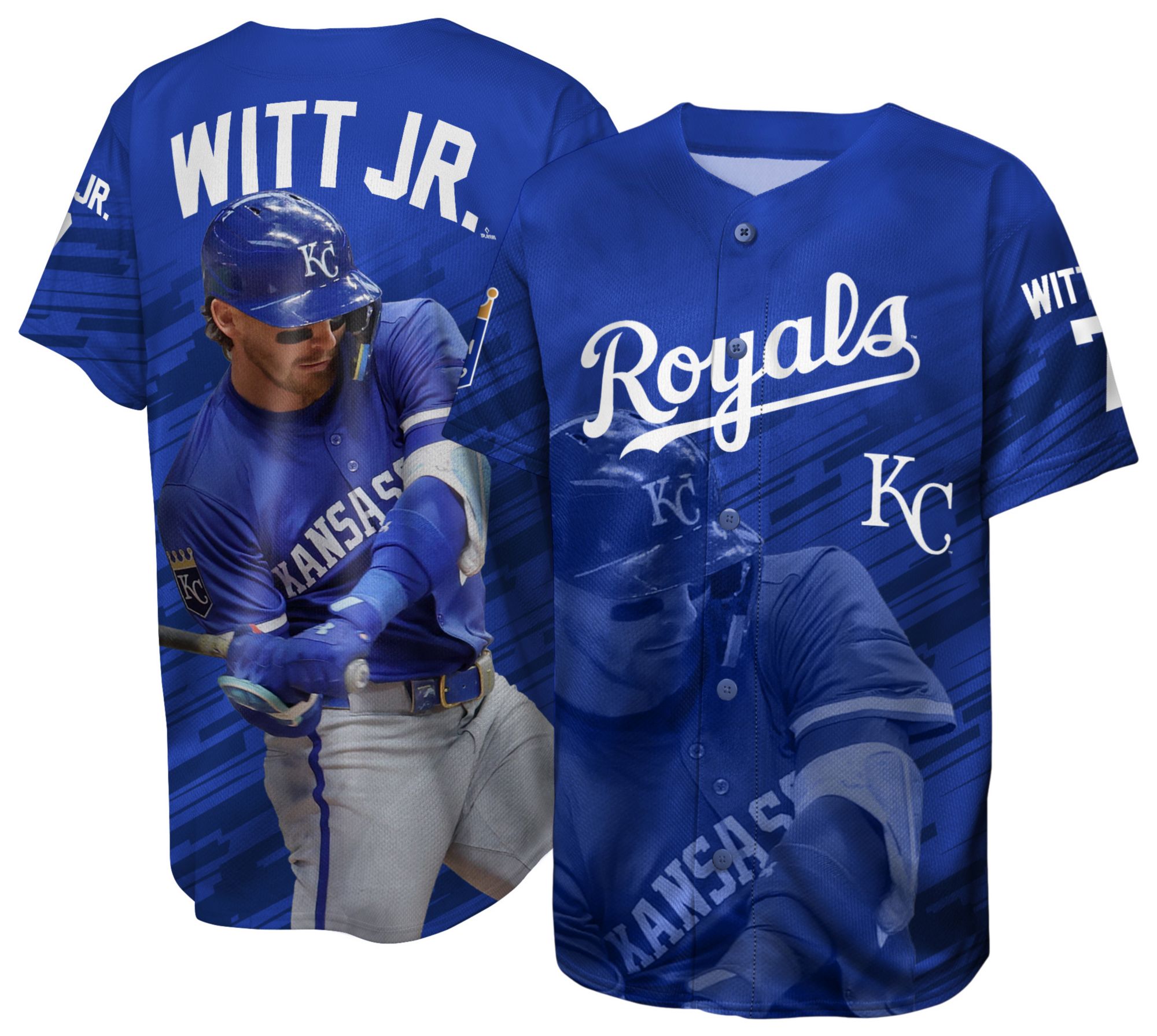 Nike Youth Kansas City Royals Bobby Witt Jr. #7 Sublimated Replica Jersey