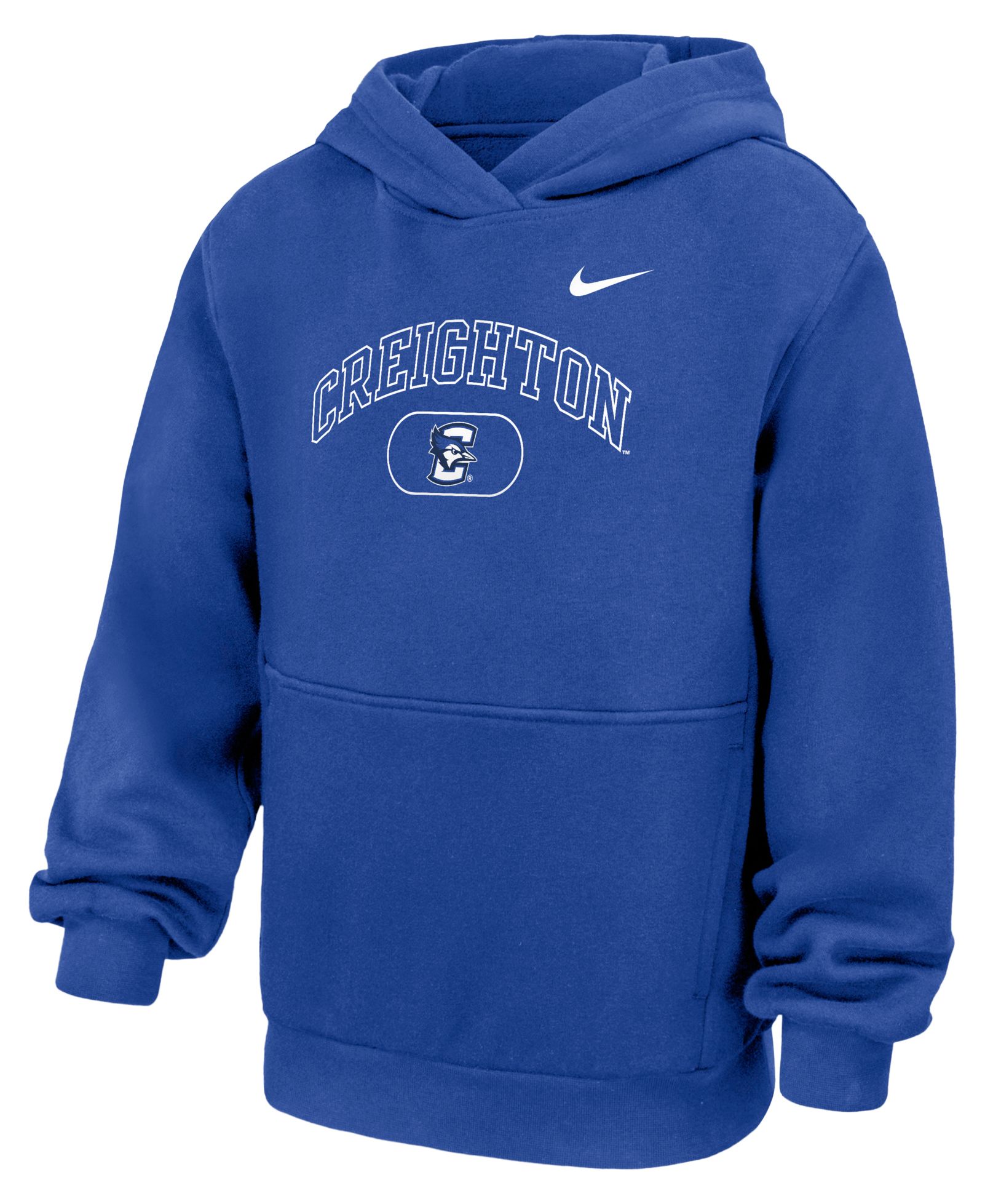 Nike Youth Creighton Bluejays Royal Arch Pill Pullover Hoodie