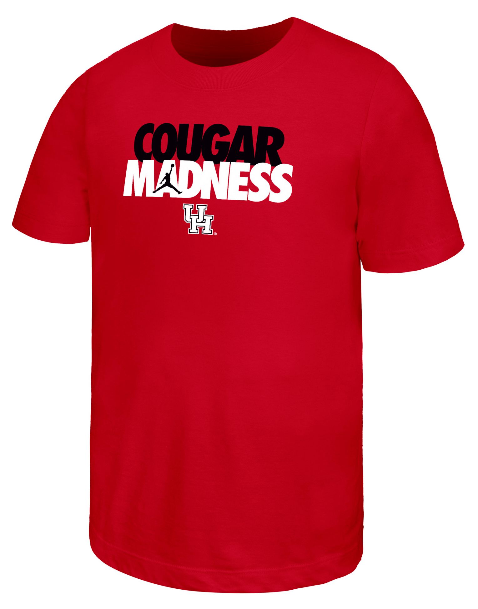 Nike Youth Houston Cougars Red Cotton Core Madness T-Shirt