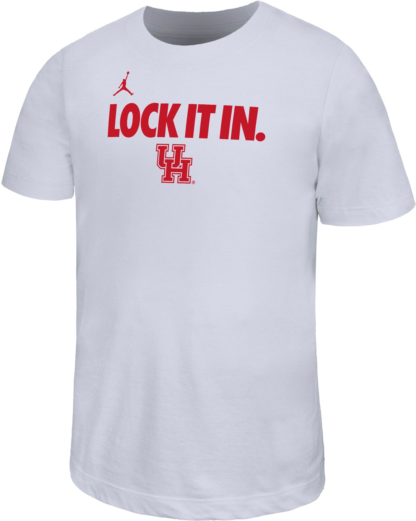 Jordan Youth Houston Cougars 'Lock It In.' White Bench T-Shirt