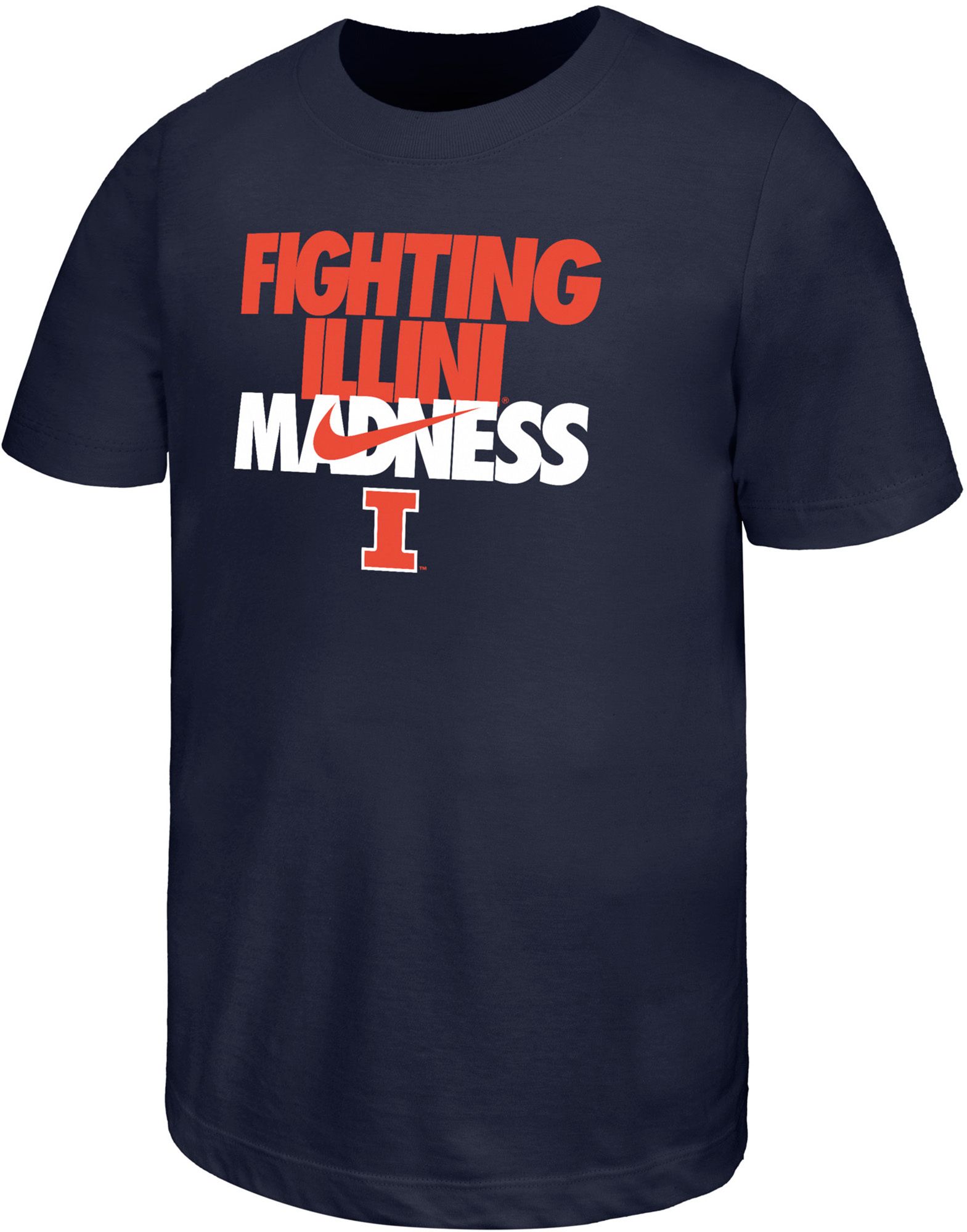 Nike Youth Illinois Fighting Illini Navy Core Cotton T-Shirt
