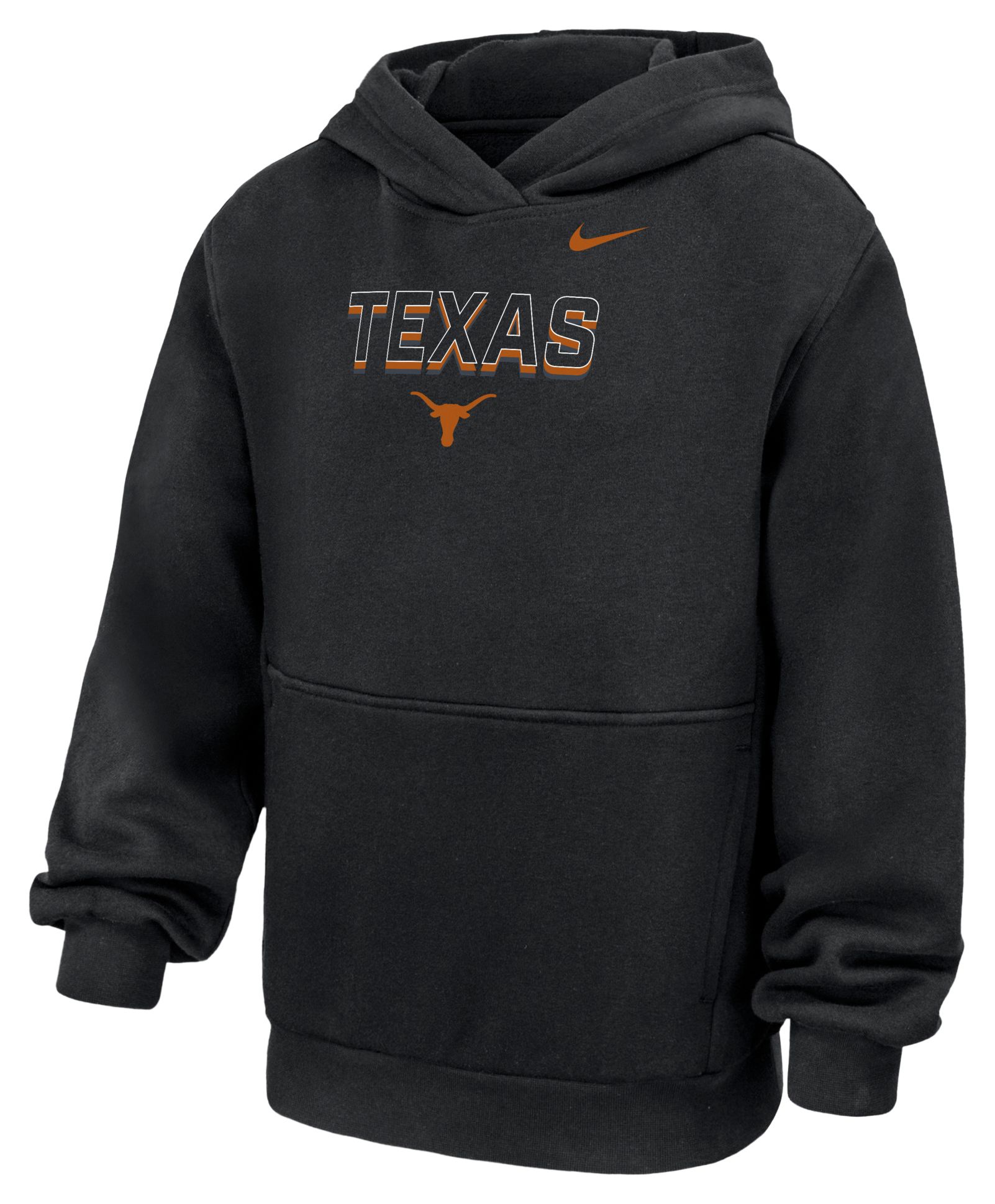 Nike Youth Texas Longhorns Black Team Shadow Pullover Hoodie