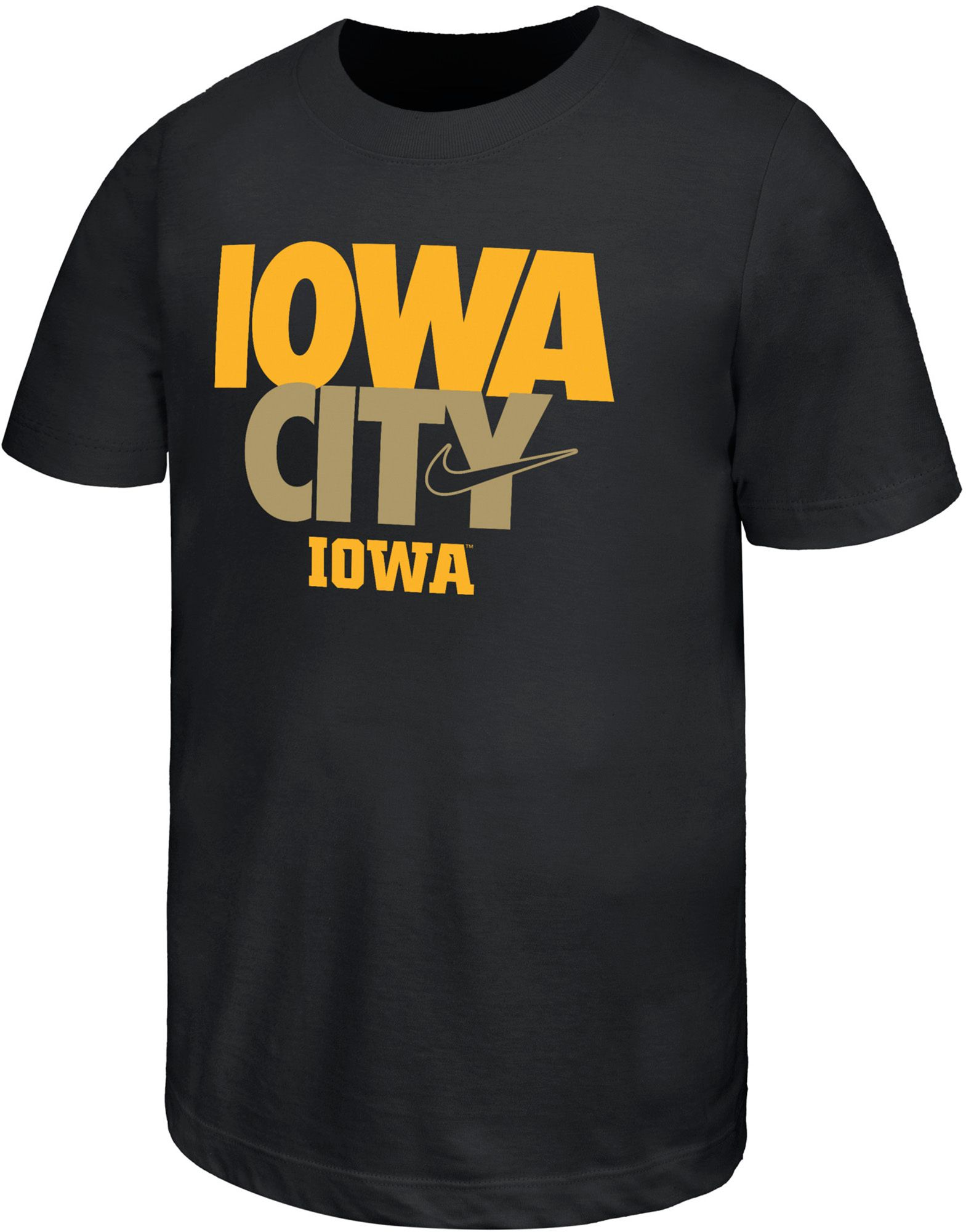 Nike Youth Iowa Hawkeyes Black Core Cotton T-Shirt