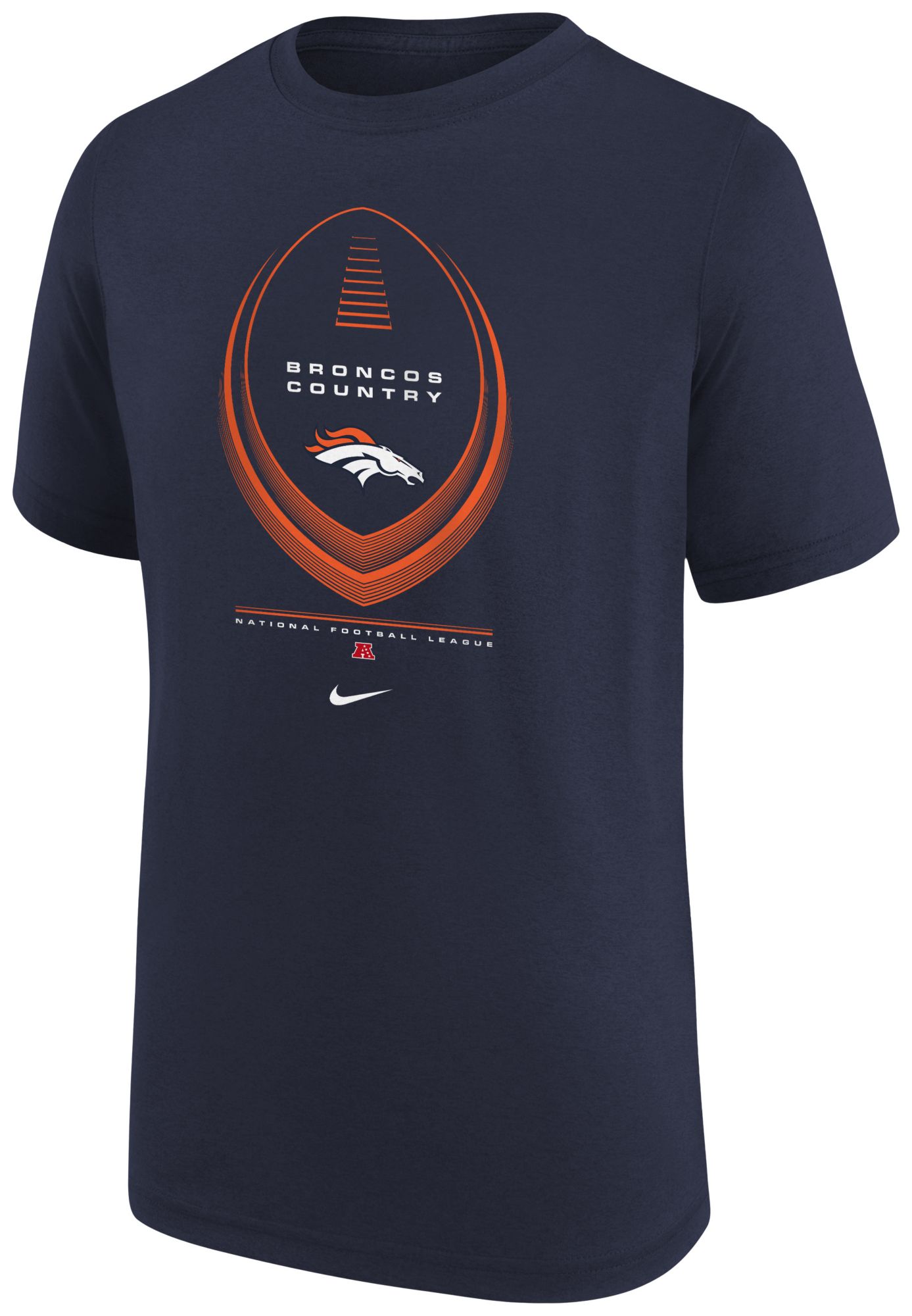 Nike Youth Denver Broncos Navy Legend Icon T-Shirt