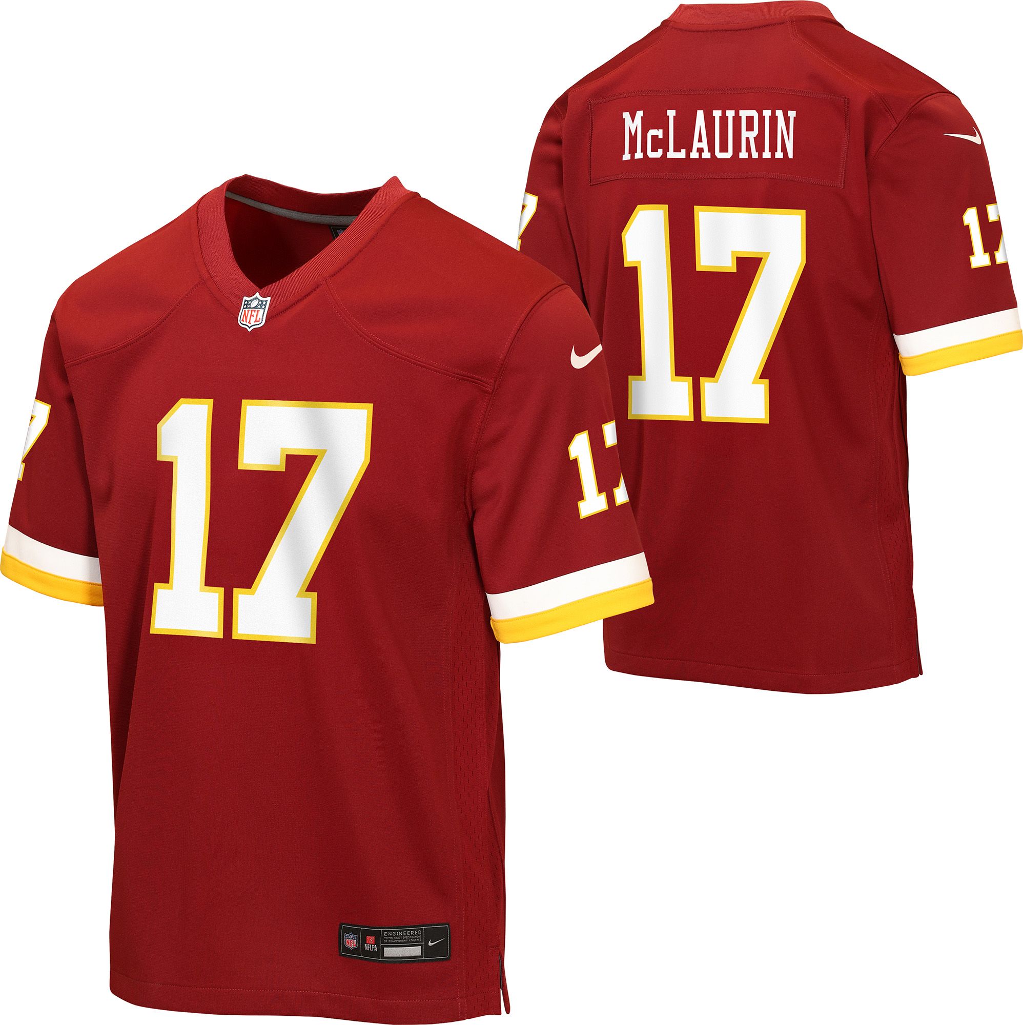 Nike Youth Washington Commanders Team Red Terry McLaurin #17 Home Game Jersey