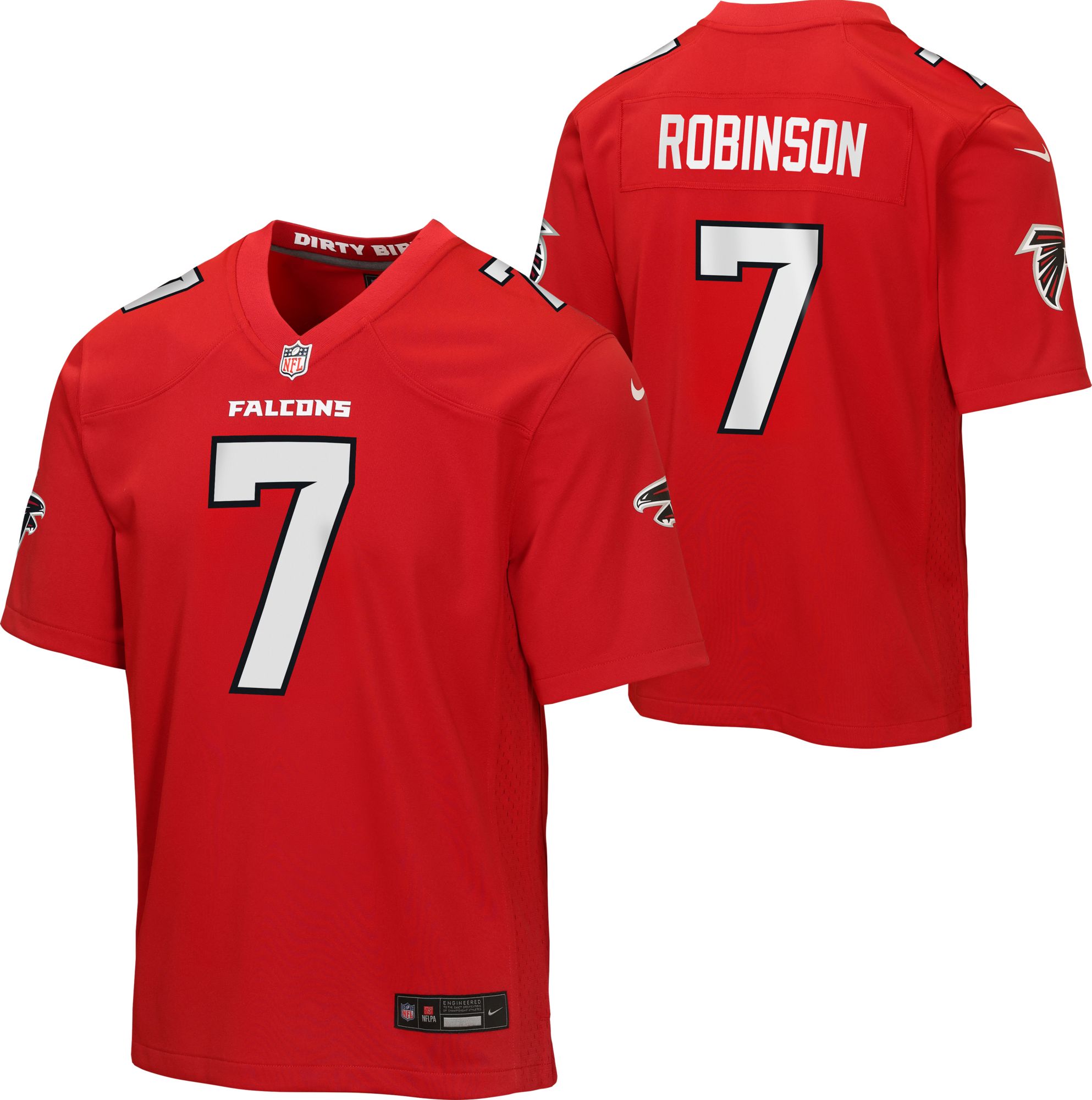 Nike Youth Atlanta Falcons Red Bijan Robinson #7 Home Game Jersey