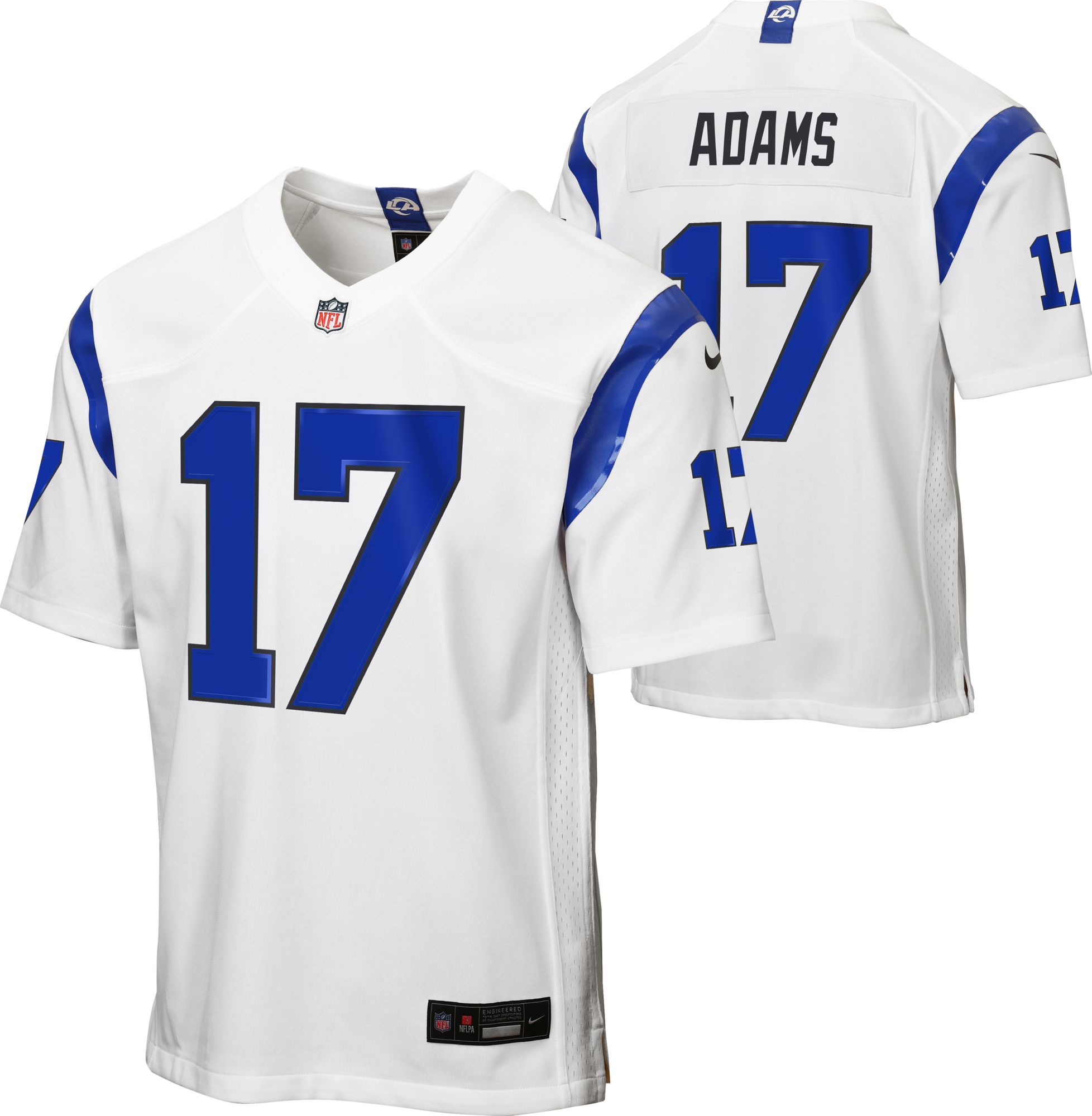 Nike Youth Los Angeles Rams Davante Adams #17 Fearsome White Alternate Game Jersey