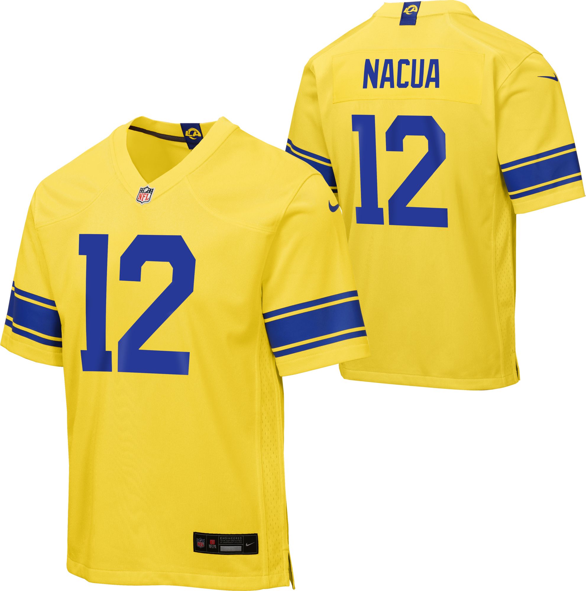 Nike Youth Los Angeles Rams Puka Nacua #12 Classic Sol Alternate Game Jersey