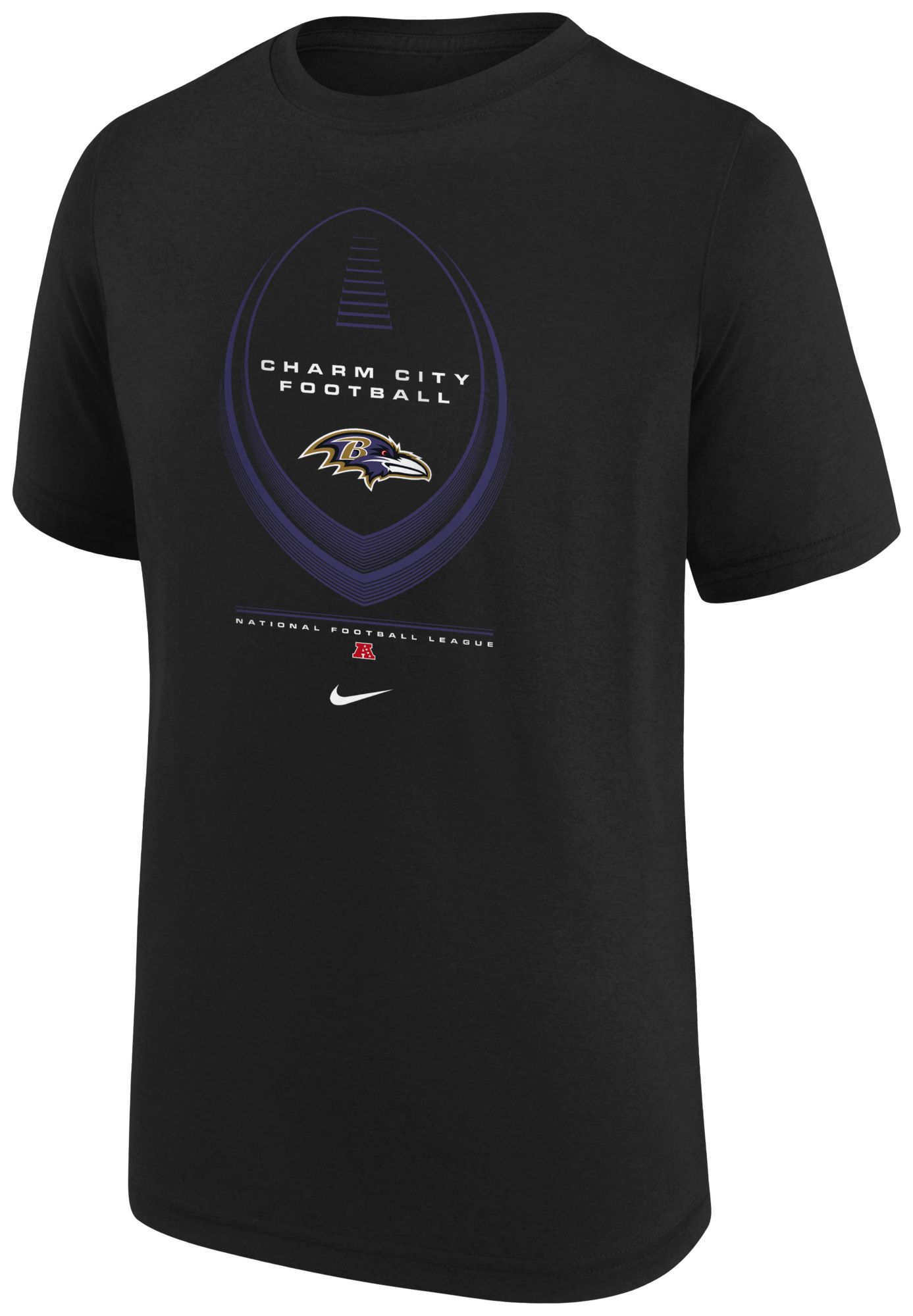 Nike Youth Baltimore Ravens Black Legend Icon T-Shirt