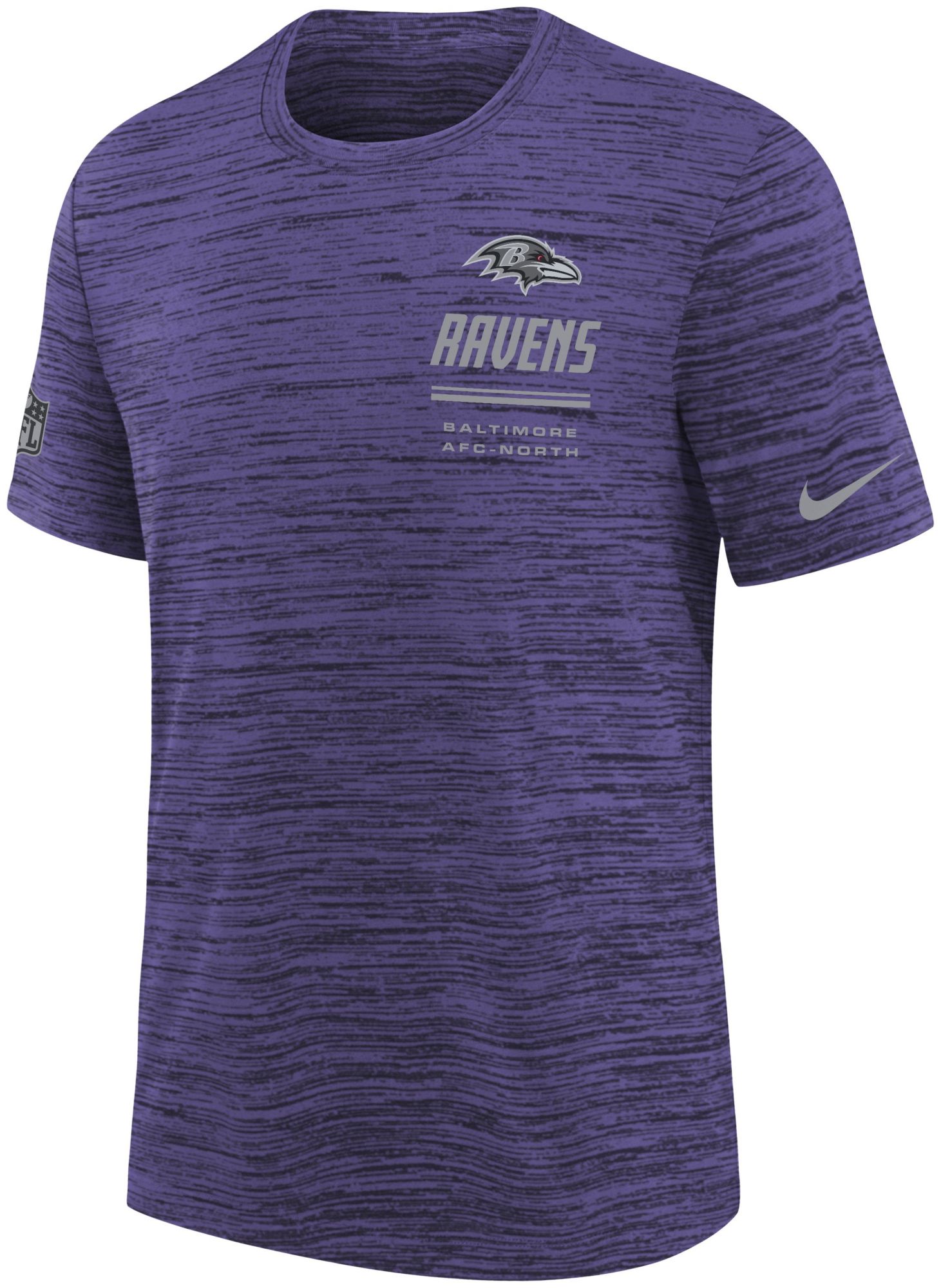 Nike Youth Baltimore Ravens Purple Sideline Velocity T-Shirt