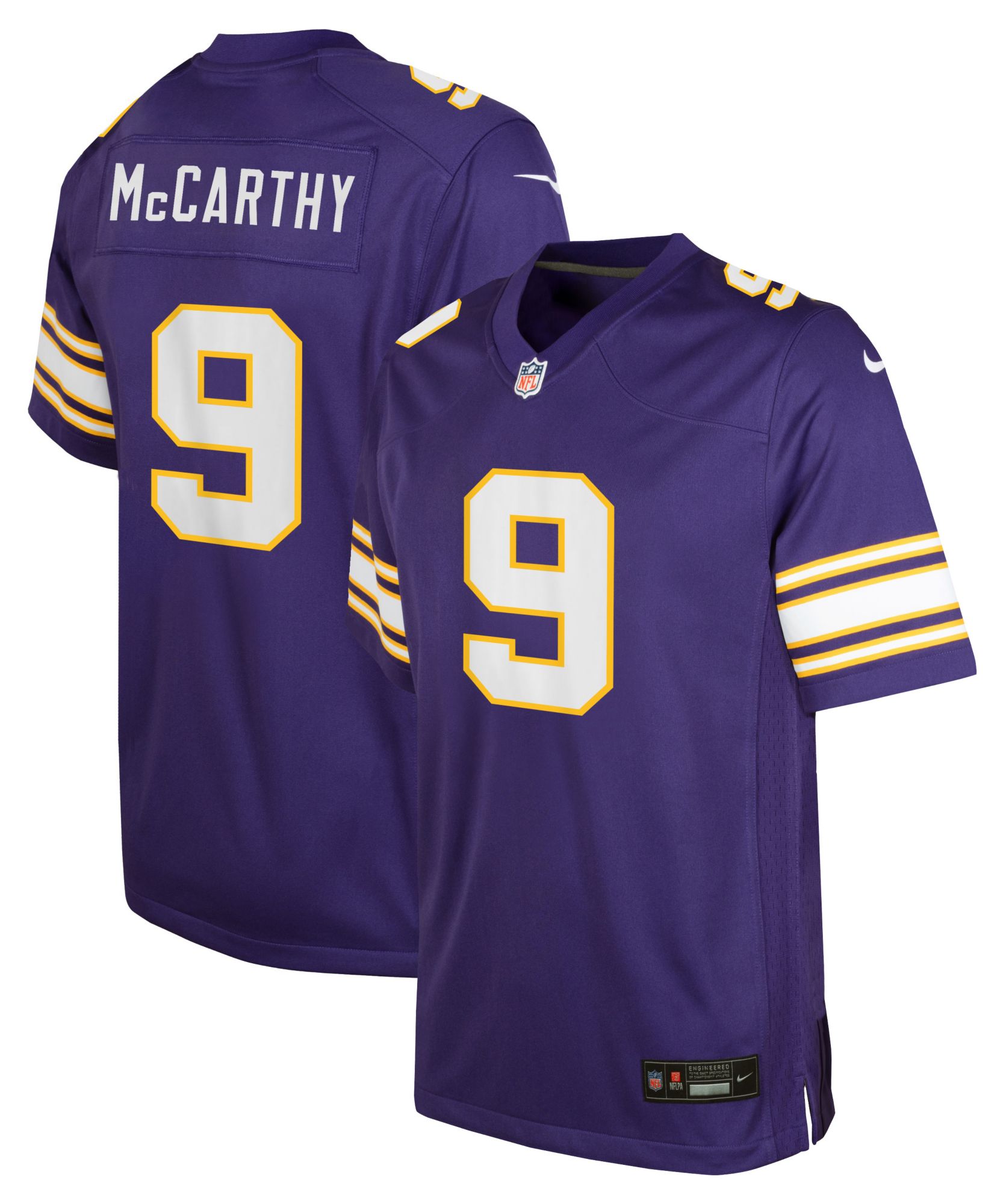 Nike Youth Minnesota Vikings J.J. McCarthy #9 Purple Alternate Game Jersey