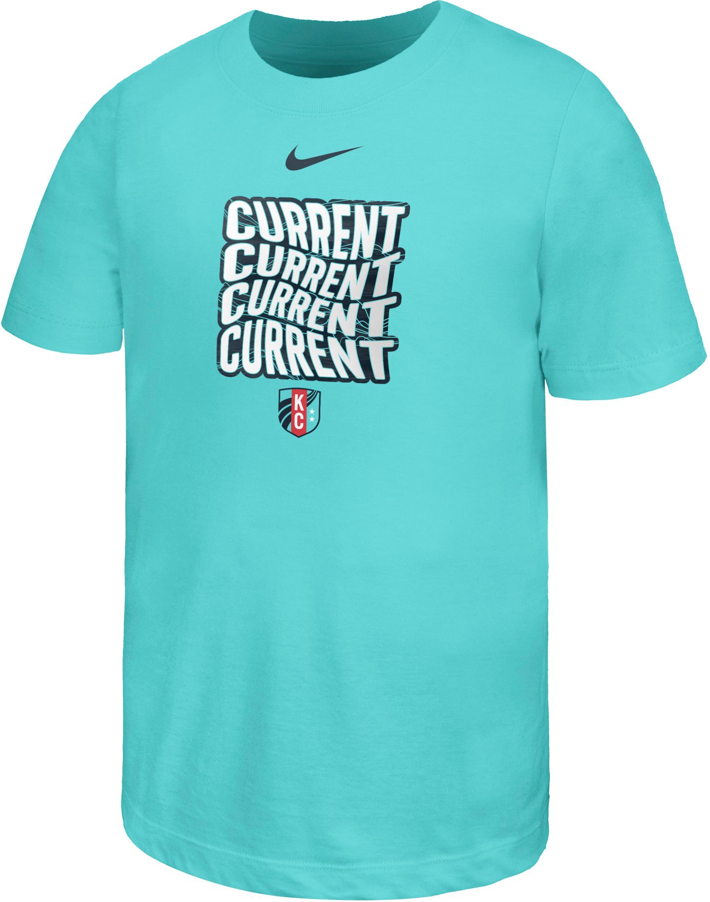 Nike Youth Kansas City Current 2026 Light Blue Bubbly T-Shirt