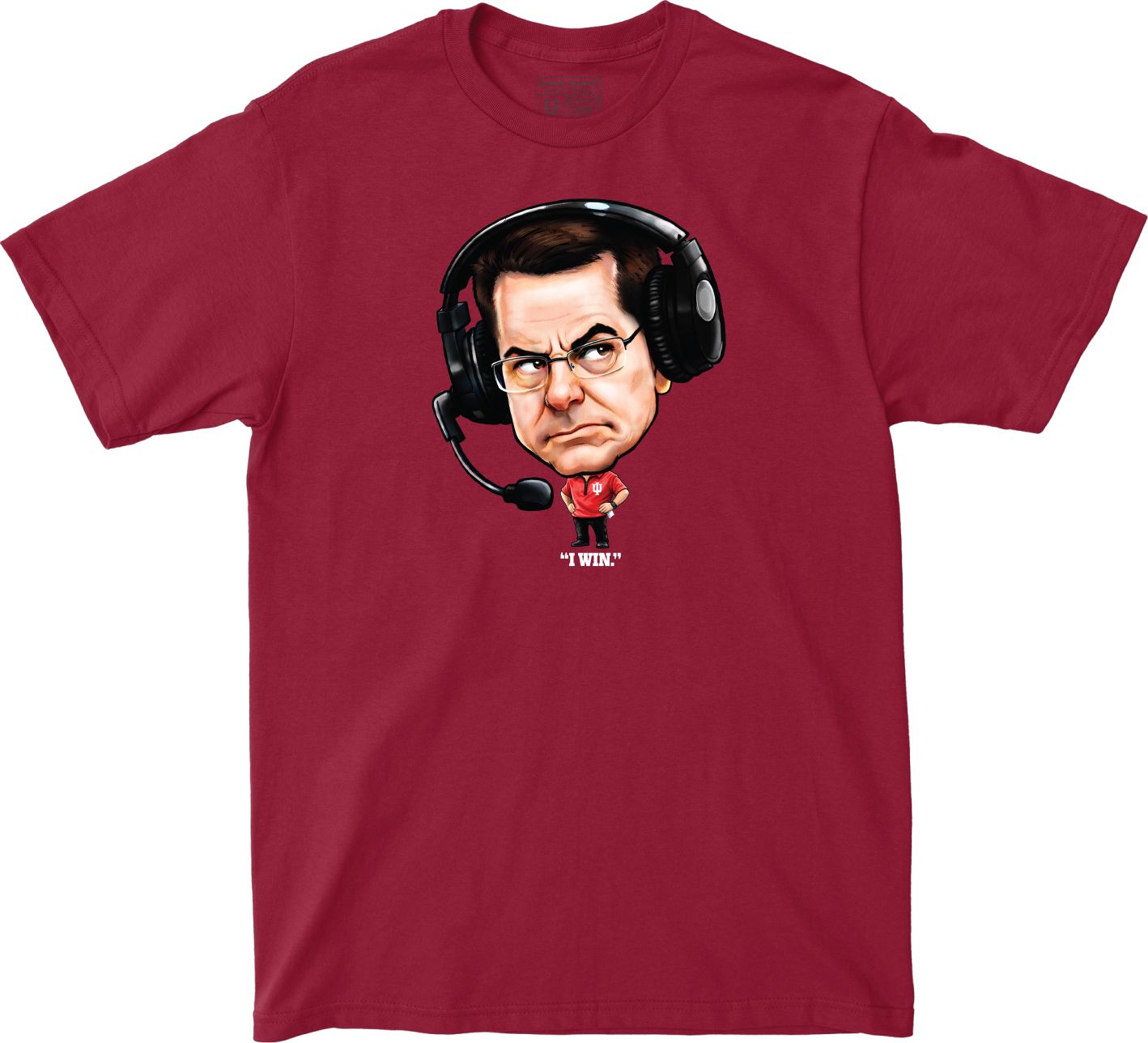 Campus Ink Adult Indiana Hoosiers Cignetti 'I Win' Red T-Shirt