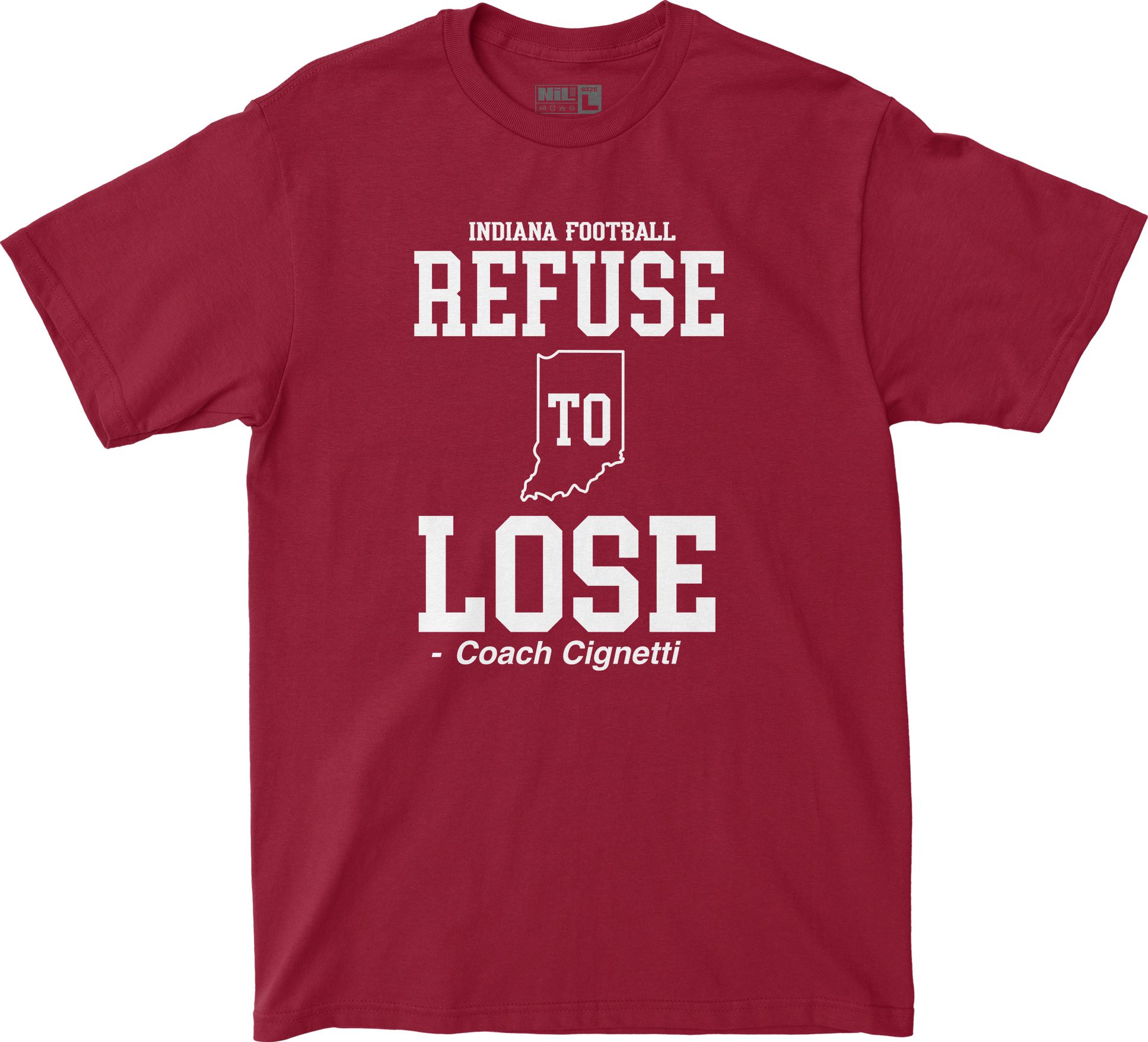 Campus Ink Adult Indiana Hoosiers Cignetti 'Refuse To Lose' Red T-Shirt