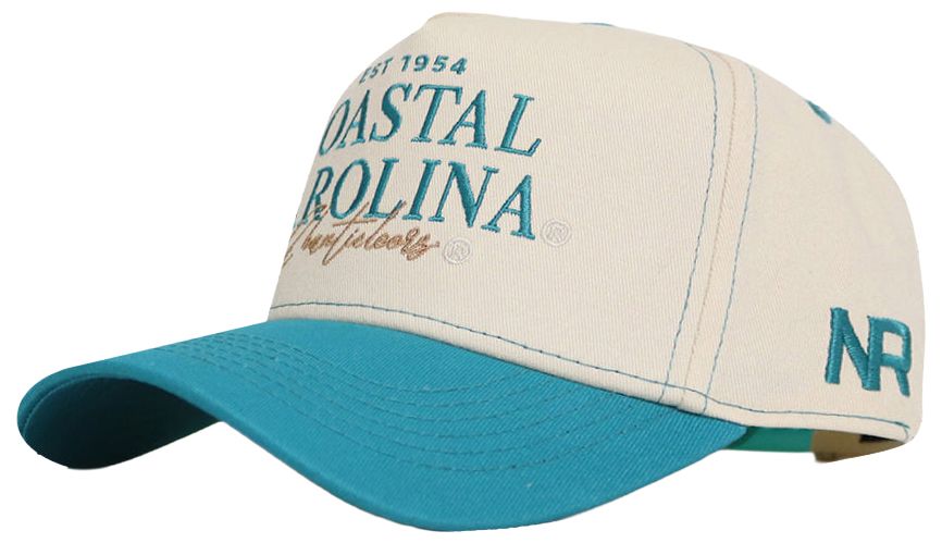 No Rivals Adult Coastal Carolina Chanticleers Teal Vintage Adjustable Snapback Hat
