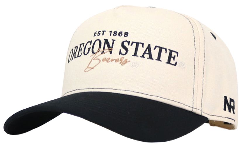 No Rivals Adult Oregon State Beavers Black Vintage Adjustable Snapback Hat