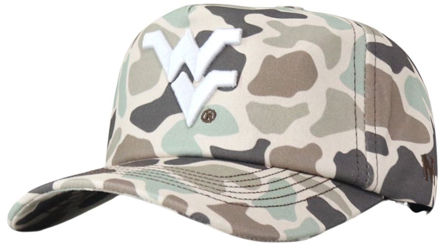 No Rivals Adult West Virginia Mountaineers Camo Huntsman Snapback Adjustable Hat