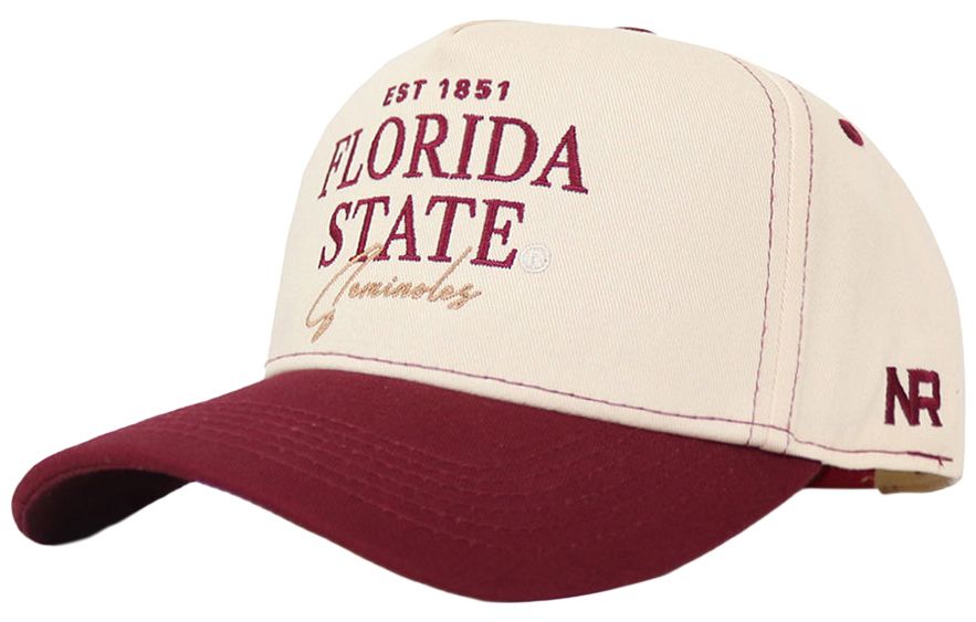 No Rivals Adult Florida State Seminoles Maroon Vintage Adjustable Snapback Hat