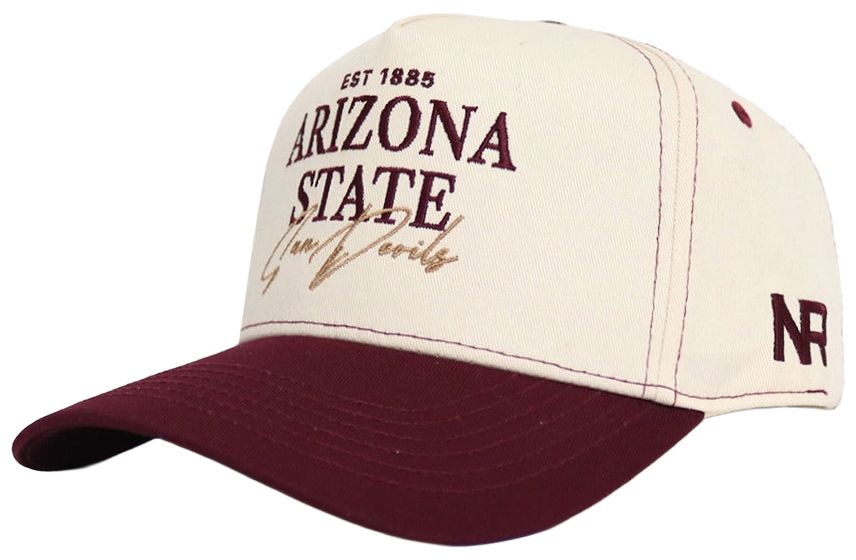 No Rivals Adult Arizona State Sun Devils Maroon Vintage Snapback