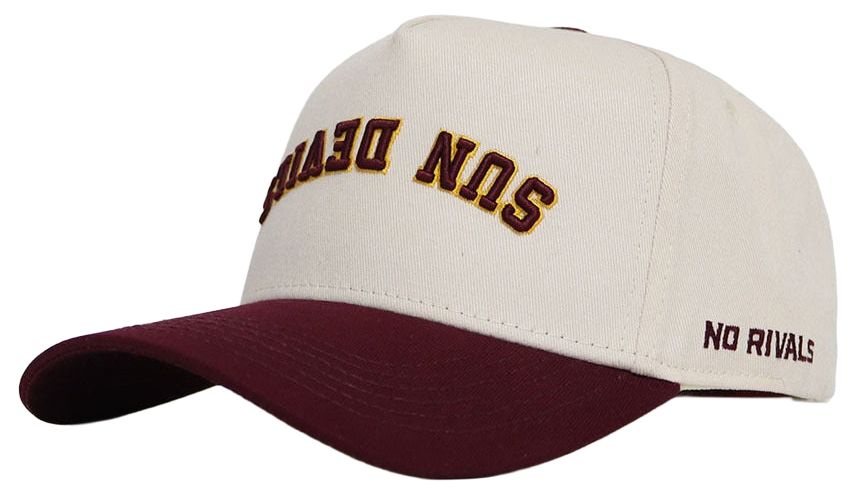 No Rivals Adult Arizona State Sun Devils Maroon Upside-Down Snapback