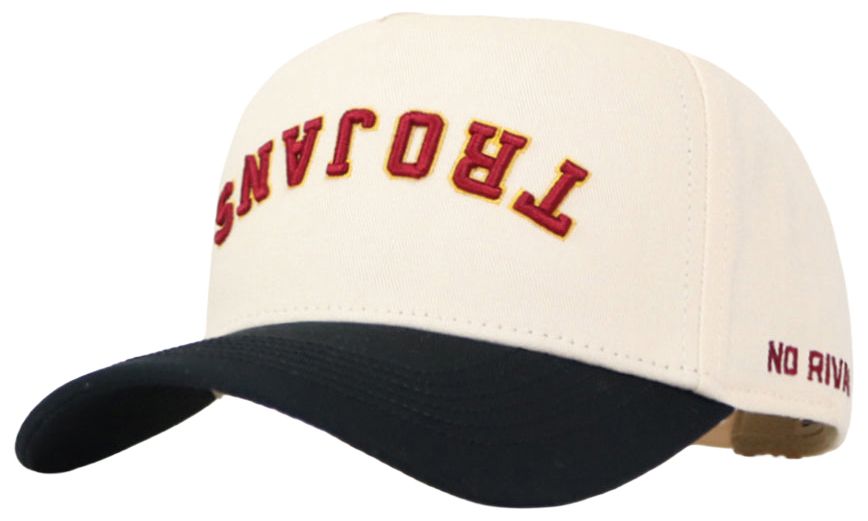 No Rivals Adult USC Trojans Black Upside Down Adjustable Snapback Hat