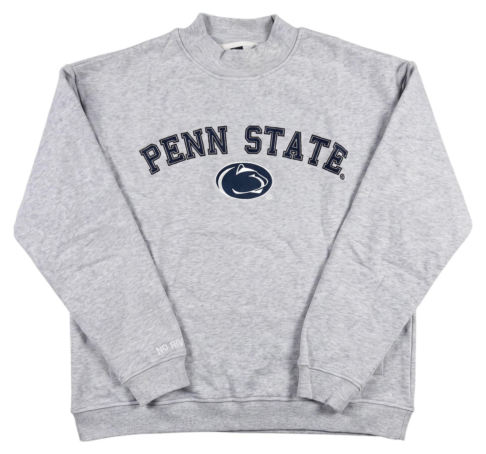 No Rivals Men's Penn State Nittany Lions Grey Mock Neck Sweatshirt