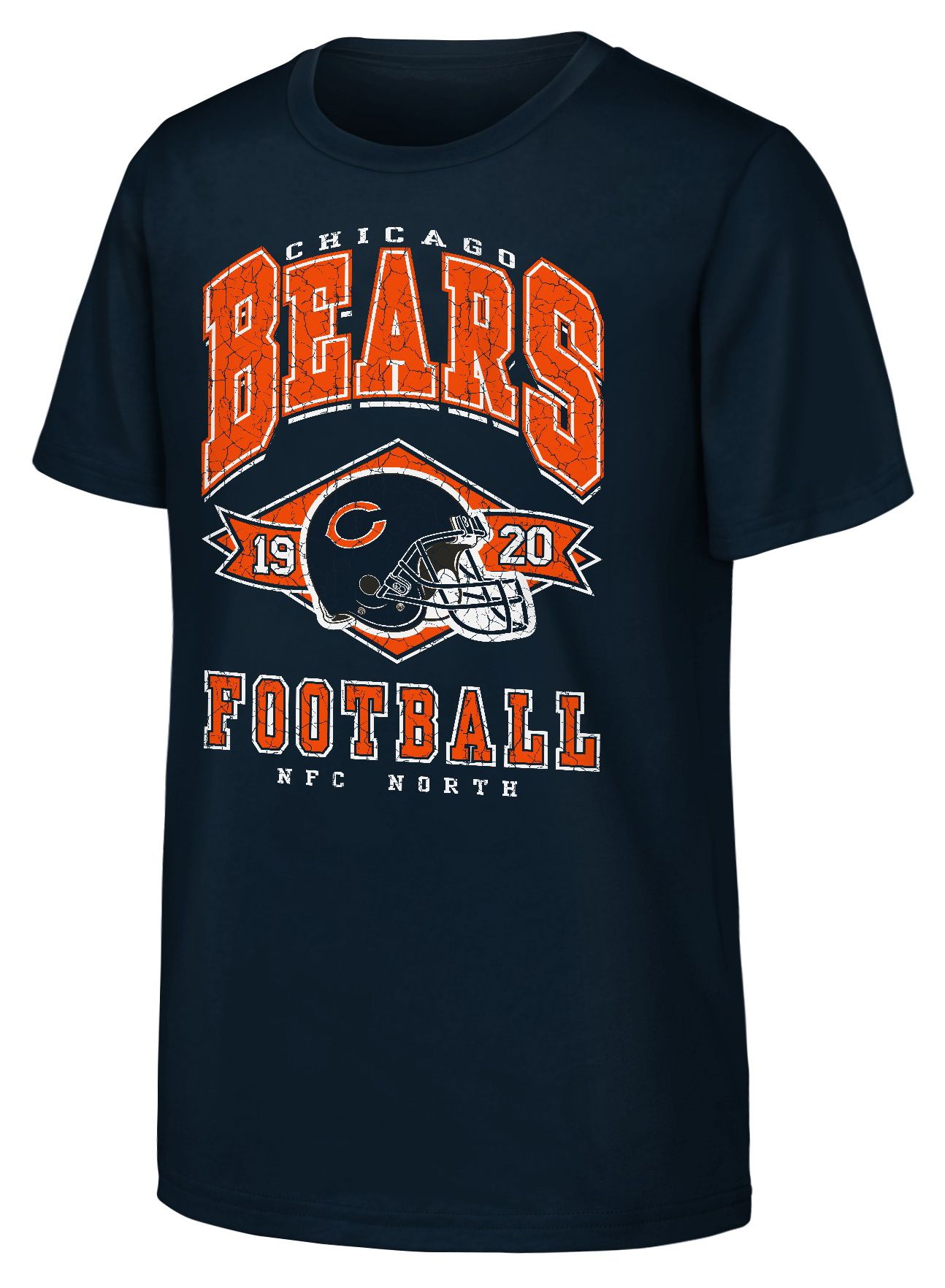 NFL Team Apparel Youth Chicago Bears Navy Kickoff T-Shirt