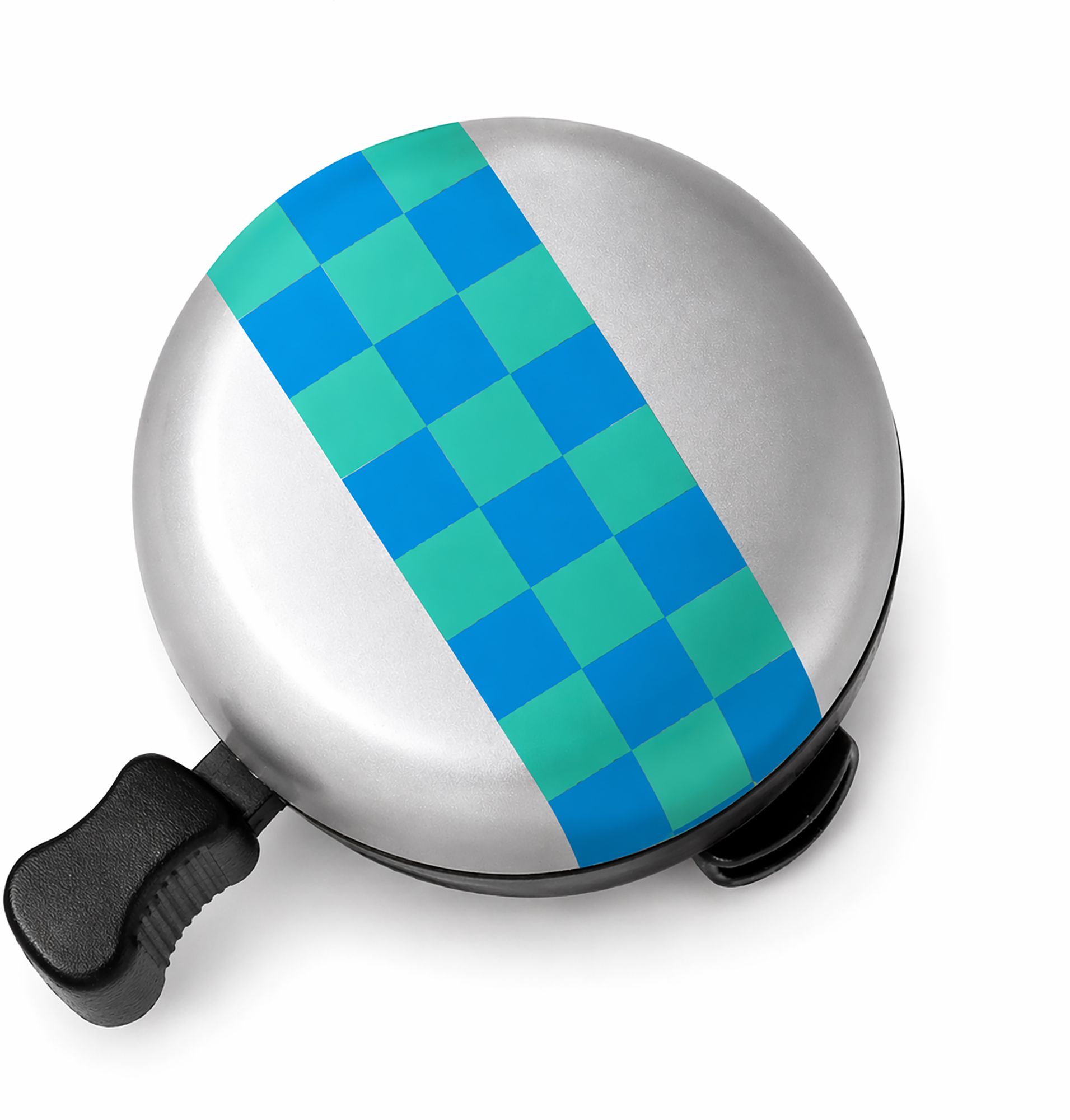 NÜDL Large Blue Check Bike Bell