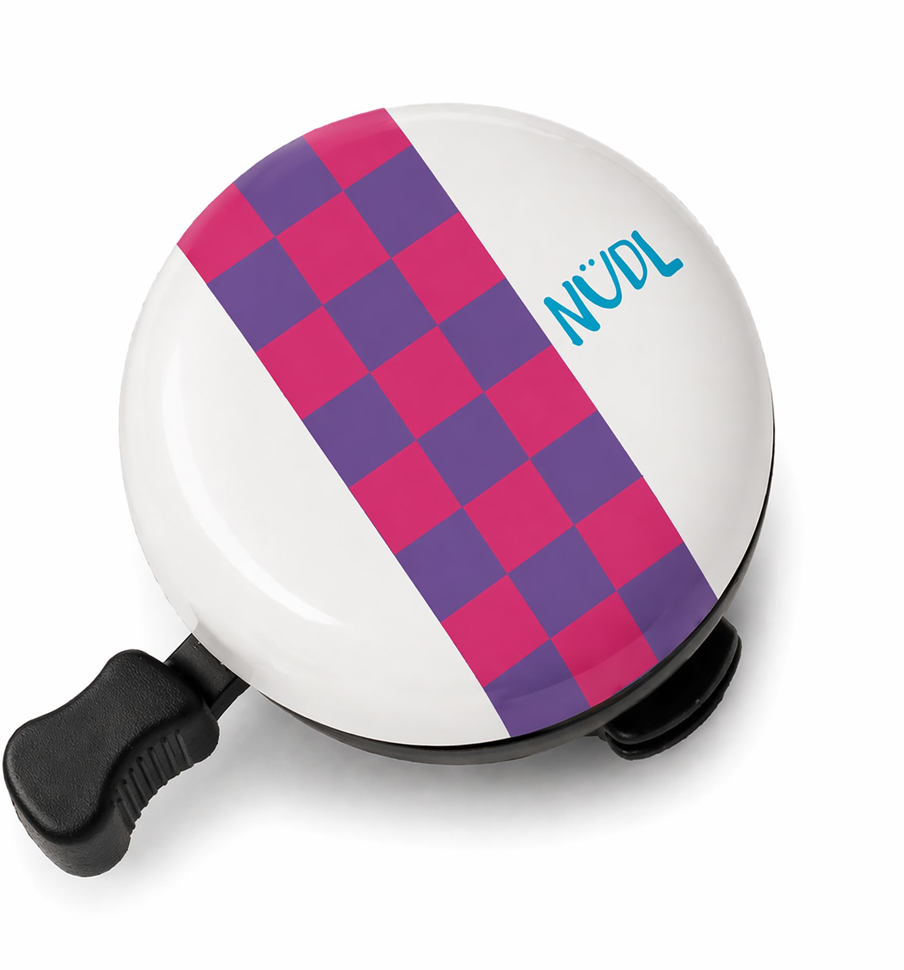 NÜDL Large Pink Check Bike Bell