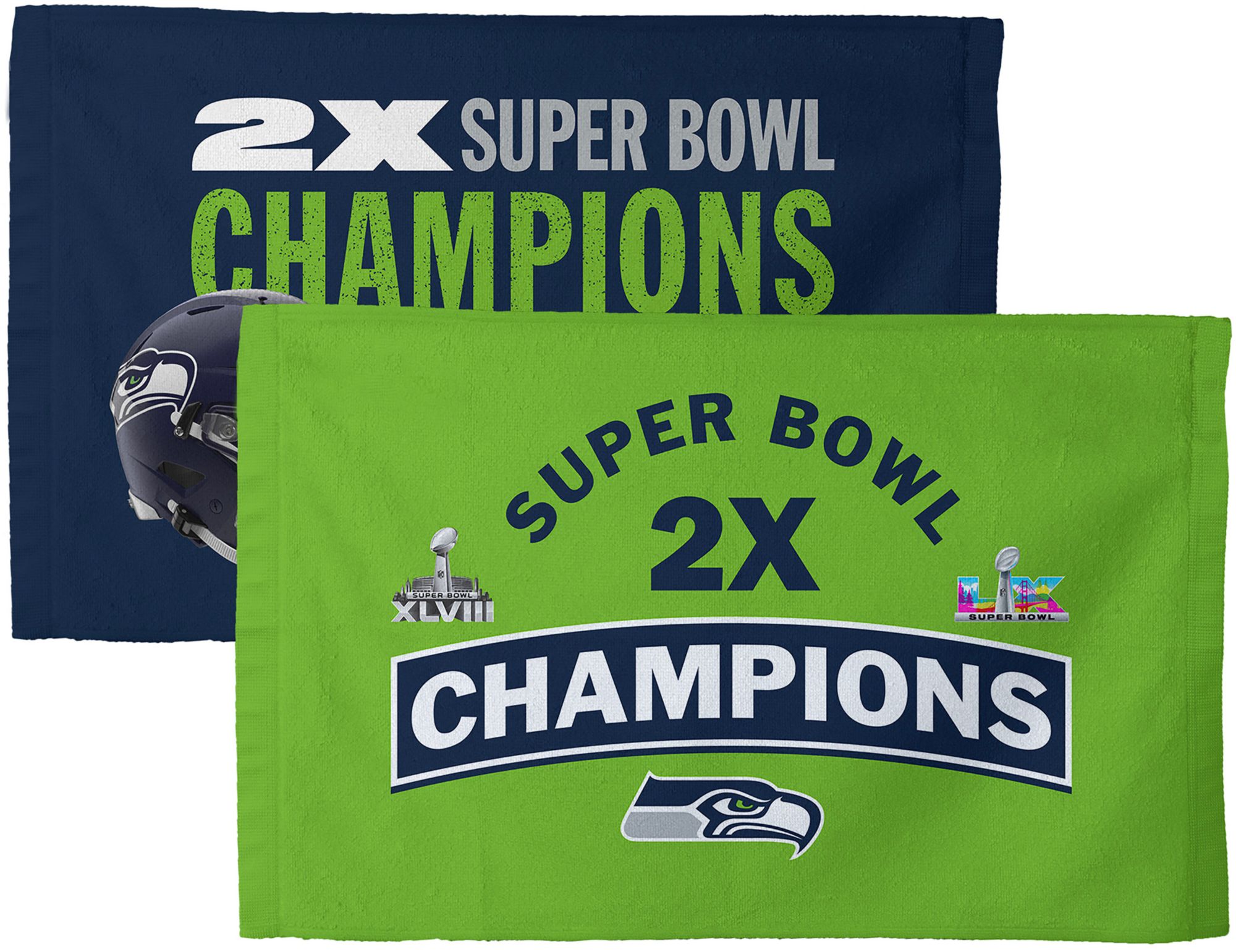 Northwest 2025-26 Super Bowl LX Champions Seattle Seahawks 2 Pack Fan Towel
