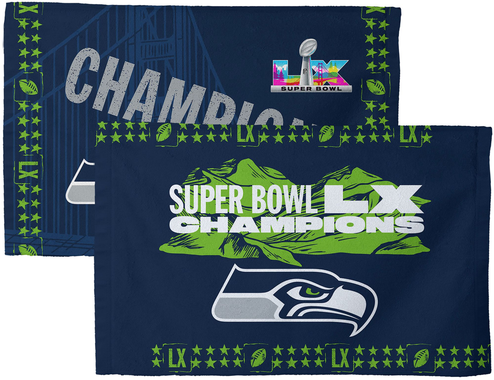 Northwest 2025-26 Super Bowl LX Champions Seattle Seahawks Twin Peaks Towel