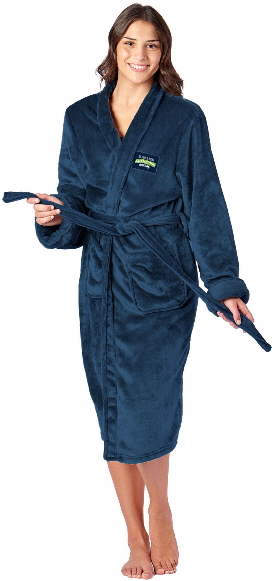 Northwest 2025-26 Super Bowl LX Champions Seattle Seahawks S/M Fog Robe