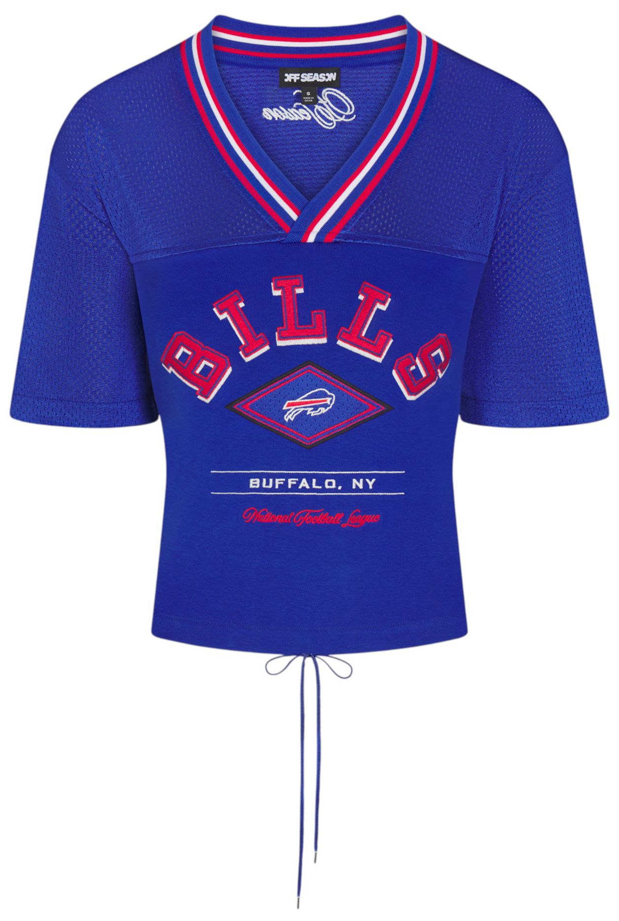Off Season Women's Buffalo Bills Blue Laceback T-Shirt