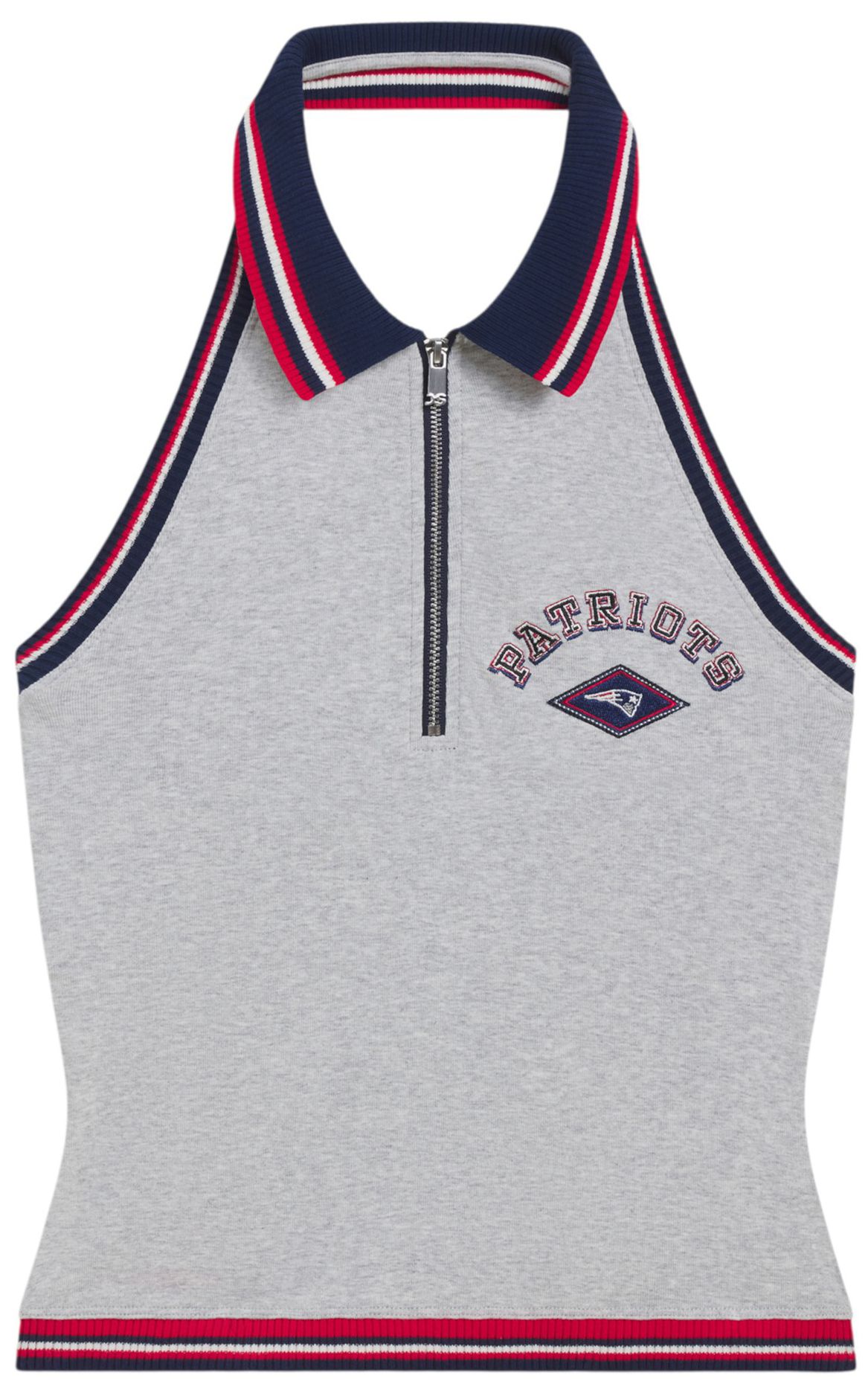 Off Season Women's New England Patriots Heather Grey Corset Top