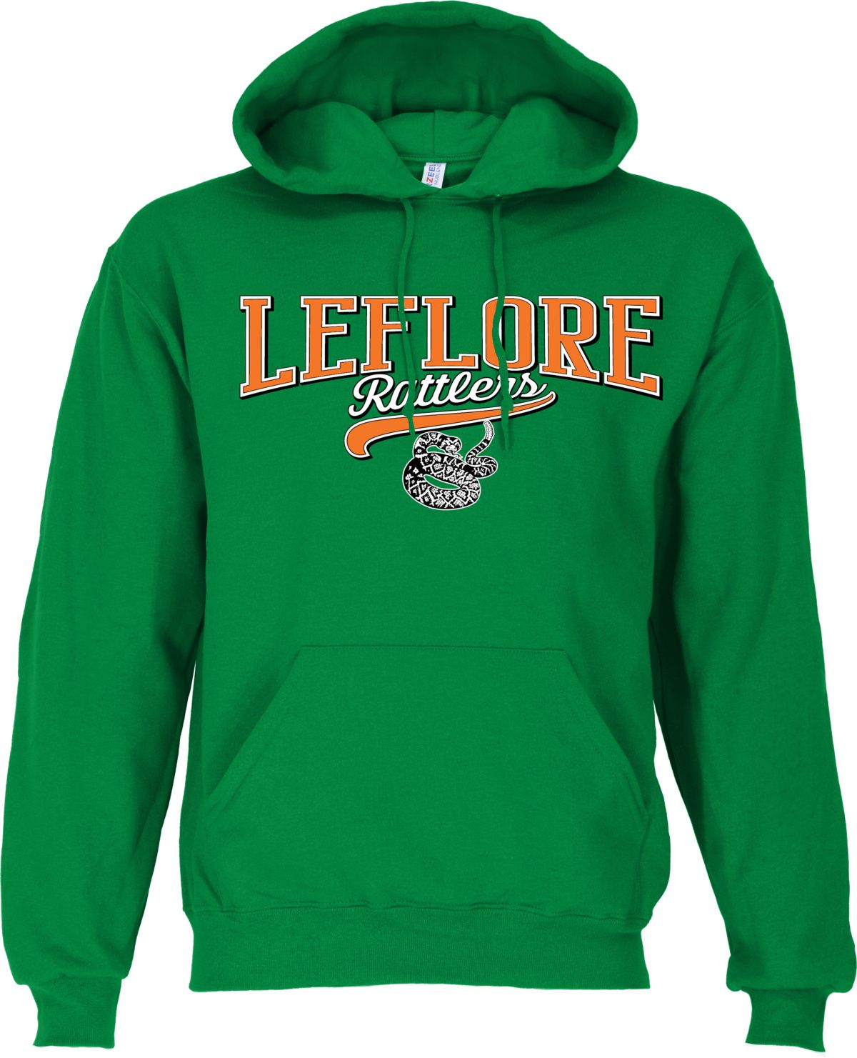 Ohiopyle Prints Adult Leflore High School Pullover Hoodie