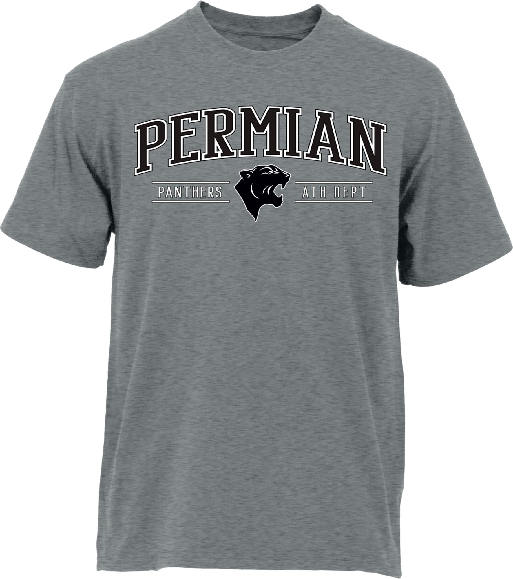 Ohiopyle Prints Adult Permian High School Grey T-Shirt
