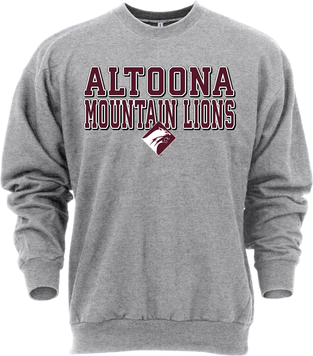 Ohiopyle Prints Adult Altoona High School Gray Crew Neck Sweatshirt