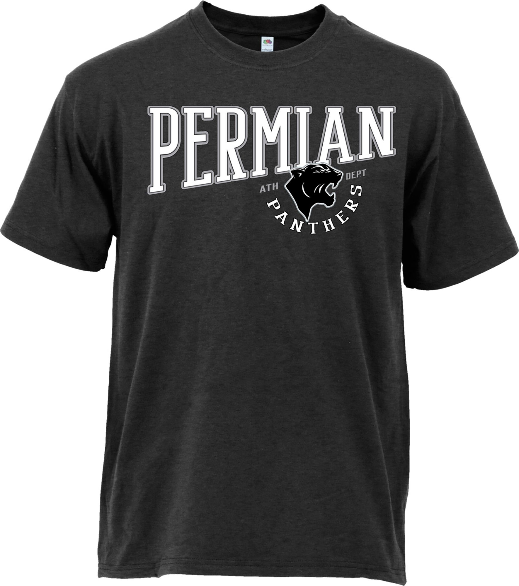 Ohiopyle Prints Adult Permian High School Black T-Shirt