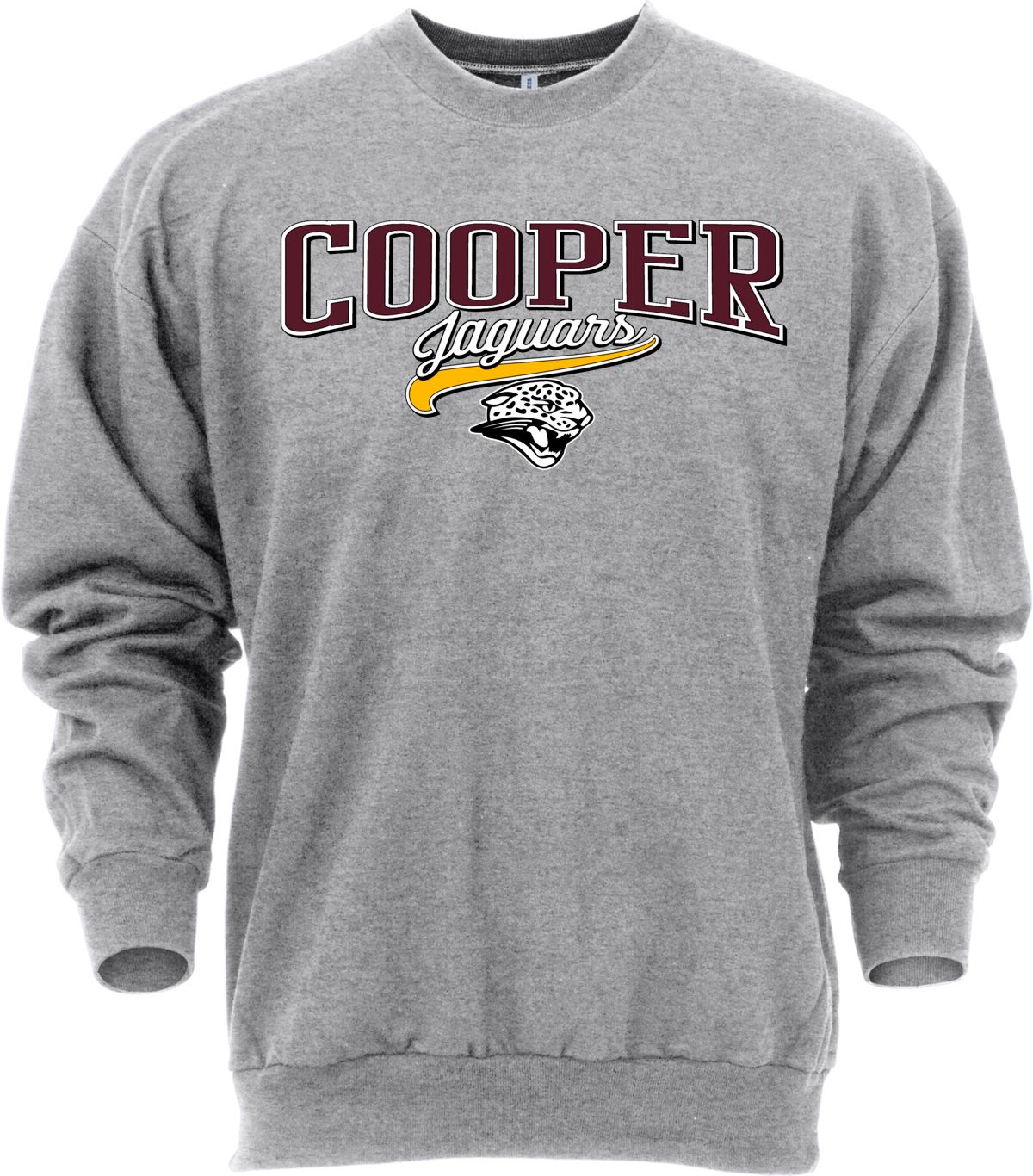 Ohiopyle Prints Adult Cooper High School Grey Catch Crewneck Sweatshirt