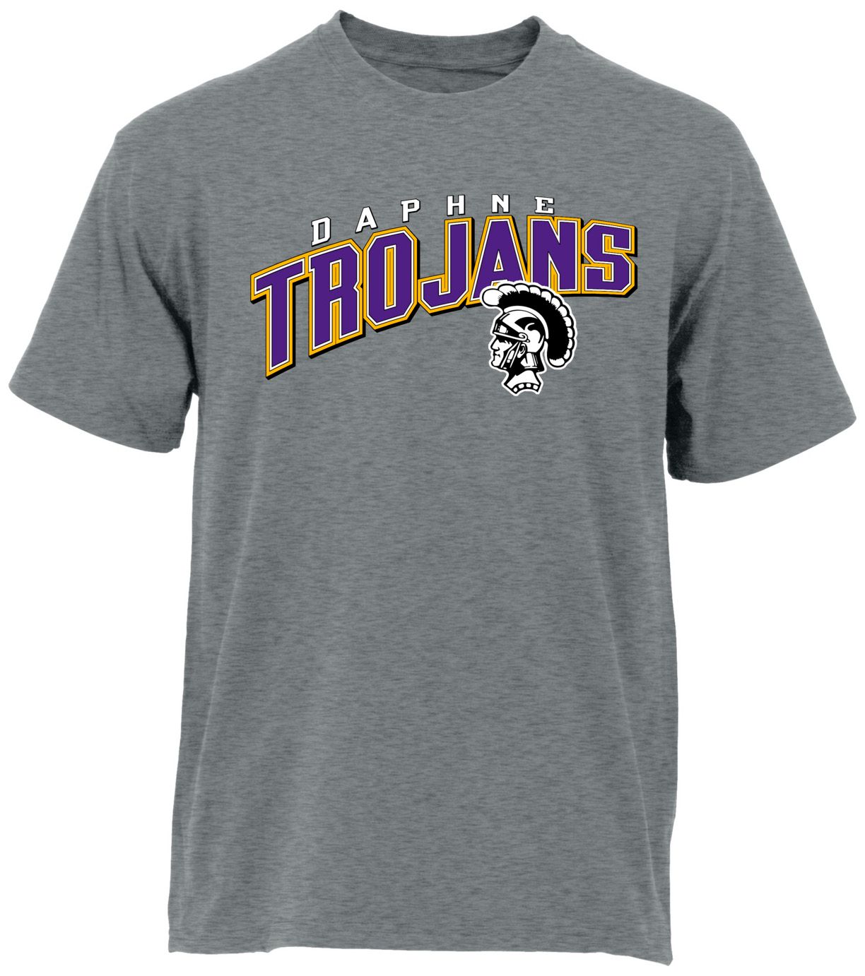 Ohiopyle Prints Adult Daphne High School Grey Flyball Ultimate T-Shirt