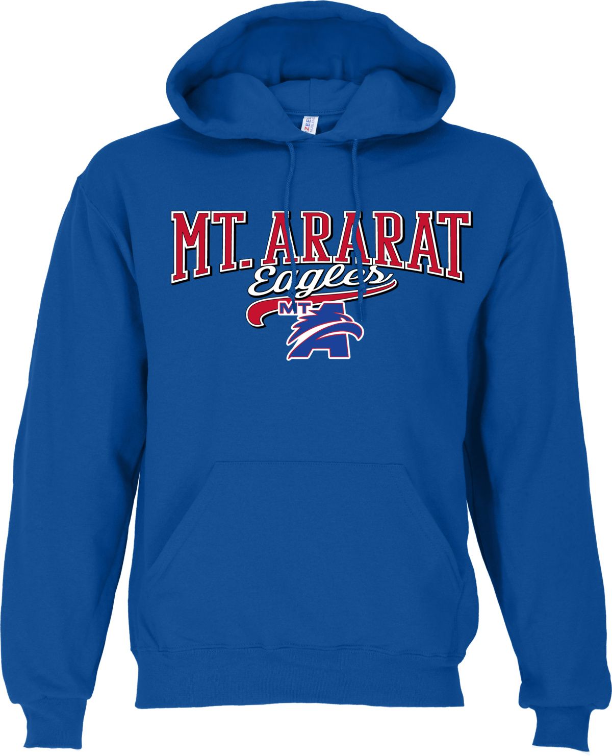 Ohiopyle Prints Men's Mount Ararat High School Royal Hoodie