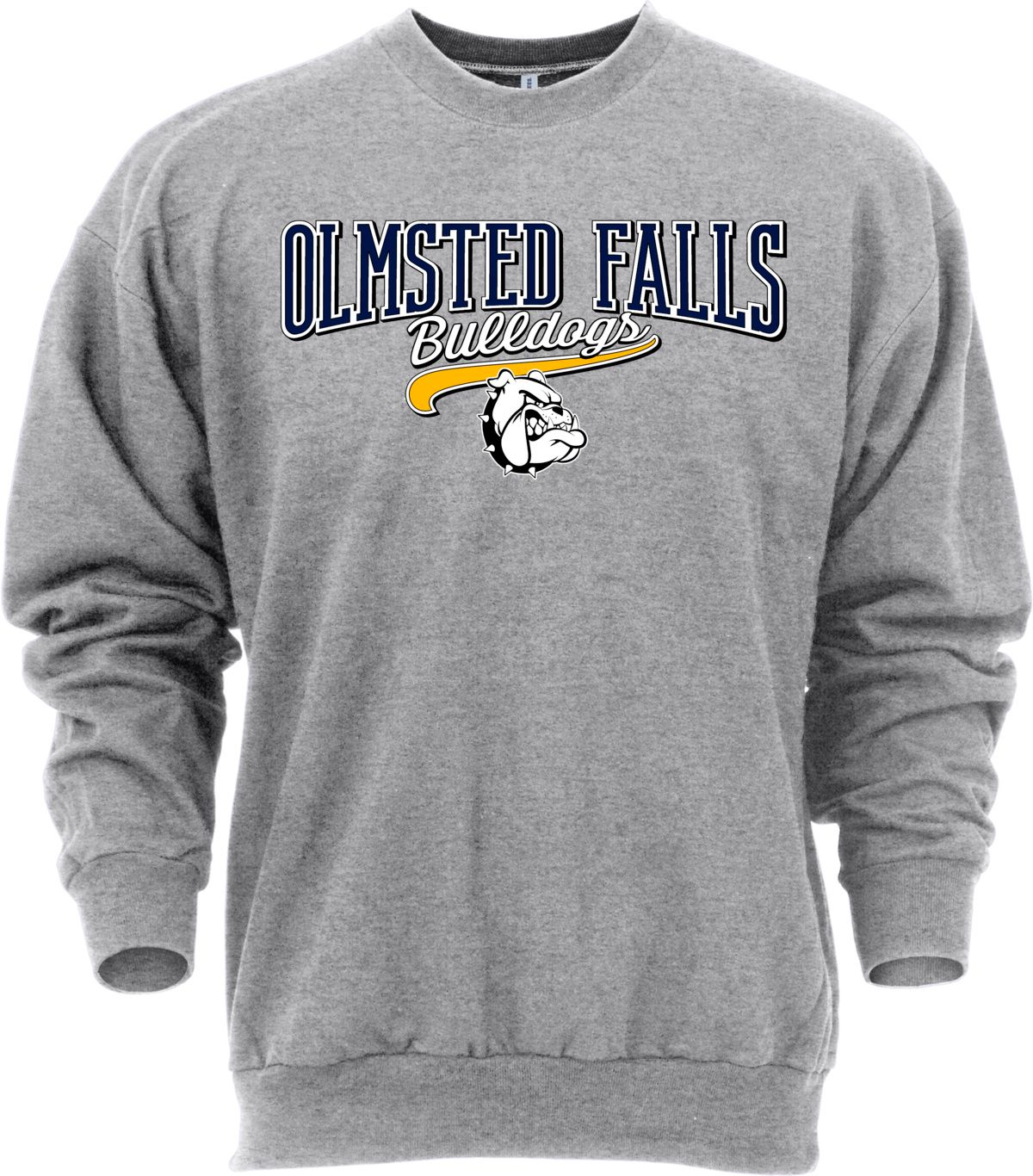 Ohiopyle Prints Adult Olmsted Falls High School Grey Catch Crewneck Sweatshirt
