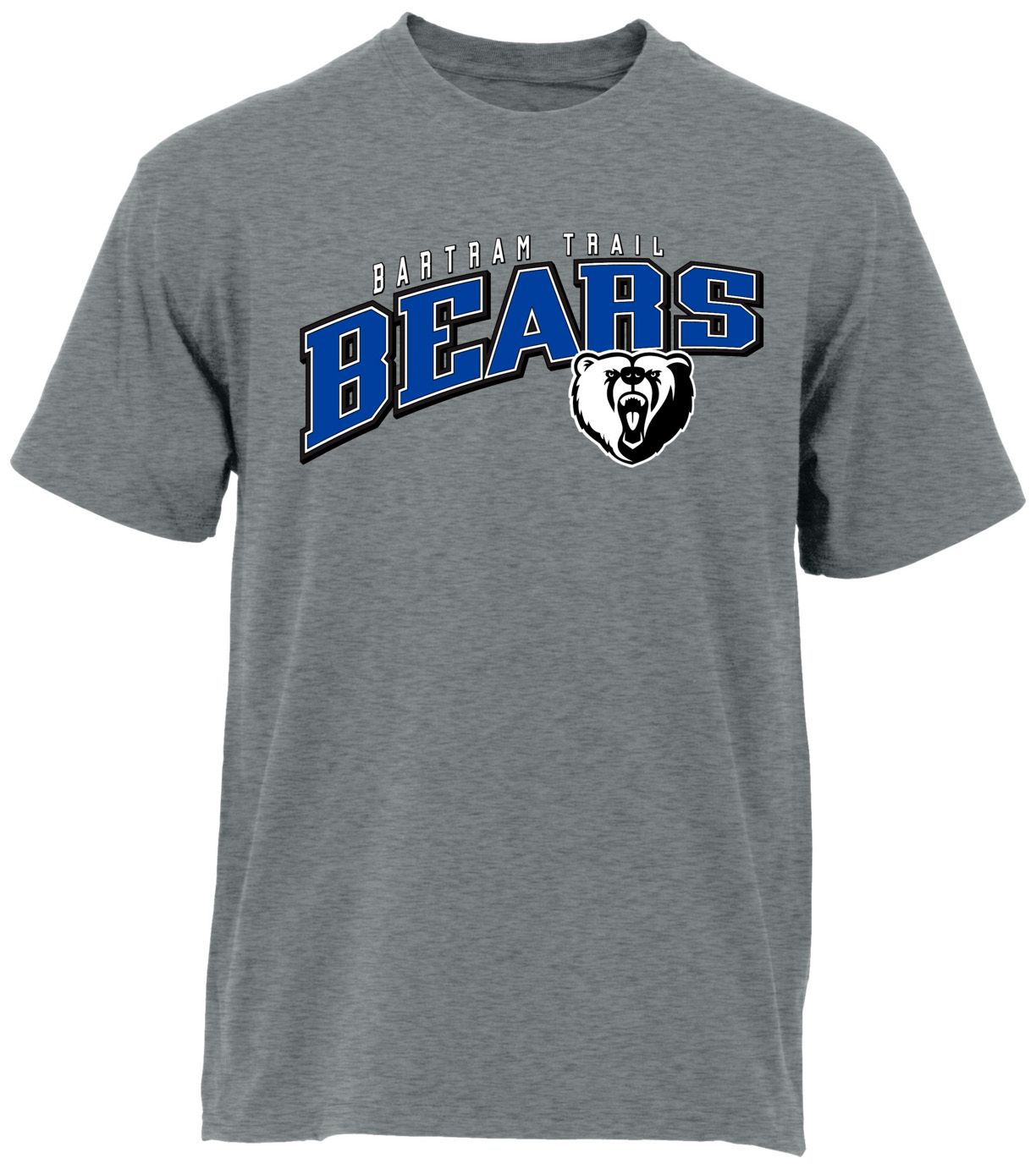 Ohiopyle Prints Adult Bartram Trail High School Grey Flyball Ultimate T-Shirt