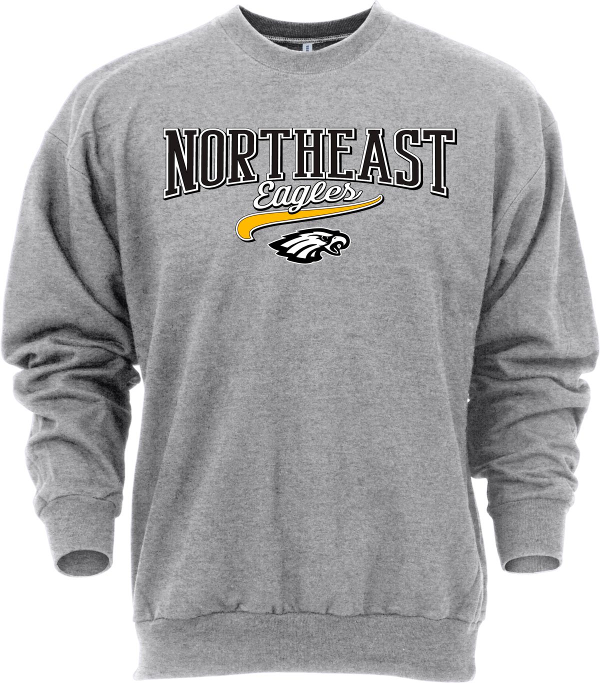 Ohiopyle Prints Adult Northeast High School Grey Catch Crewneck Sweatshirt