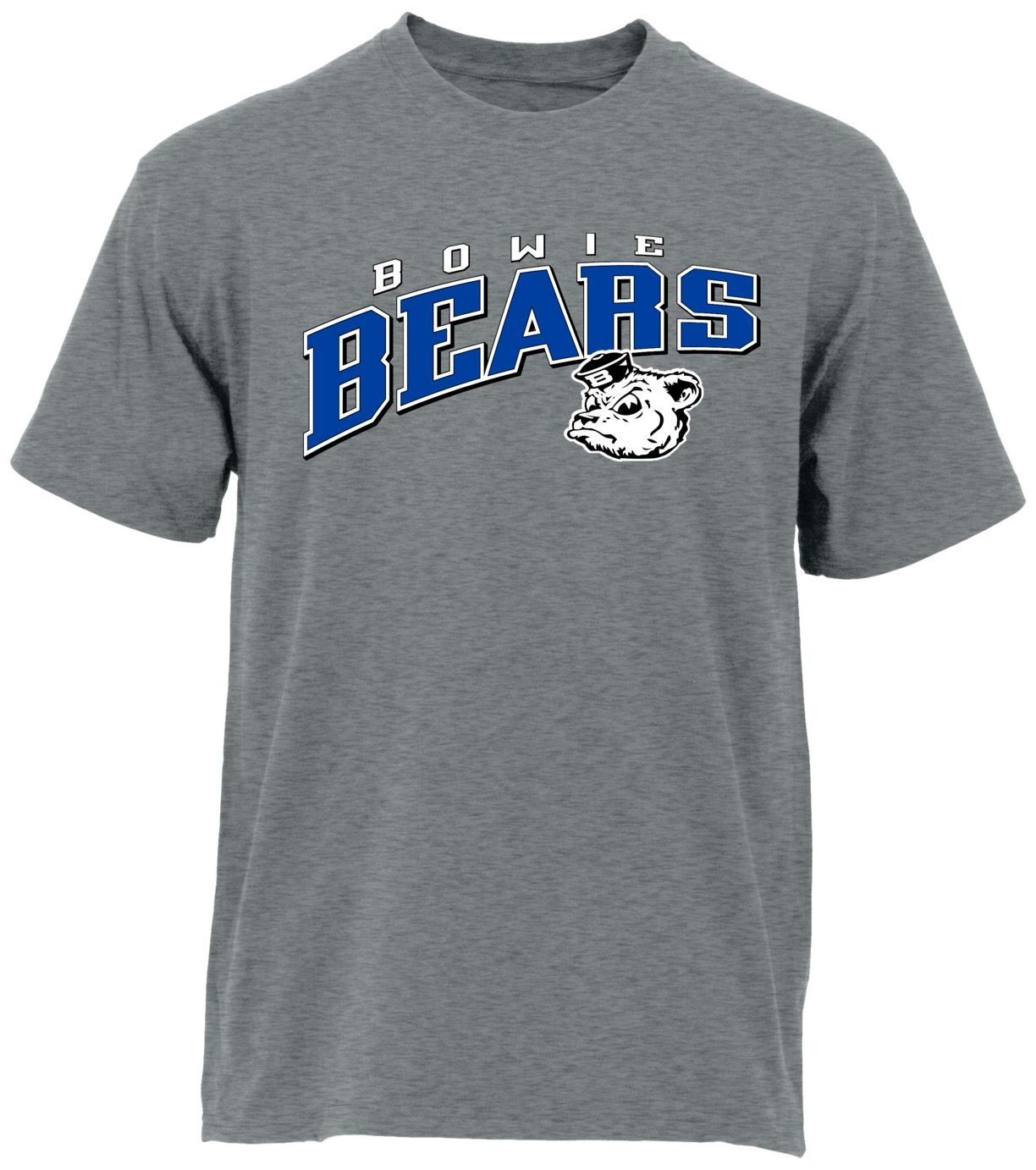 Ohiopyle Prints Adult Bowie High School Grey Flyball Ultimate T-Shirt