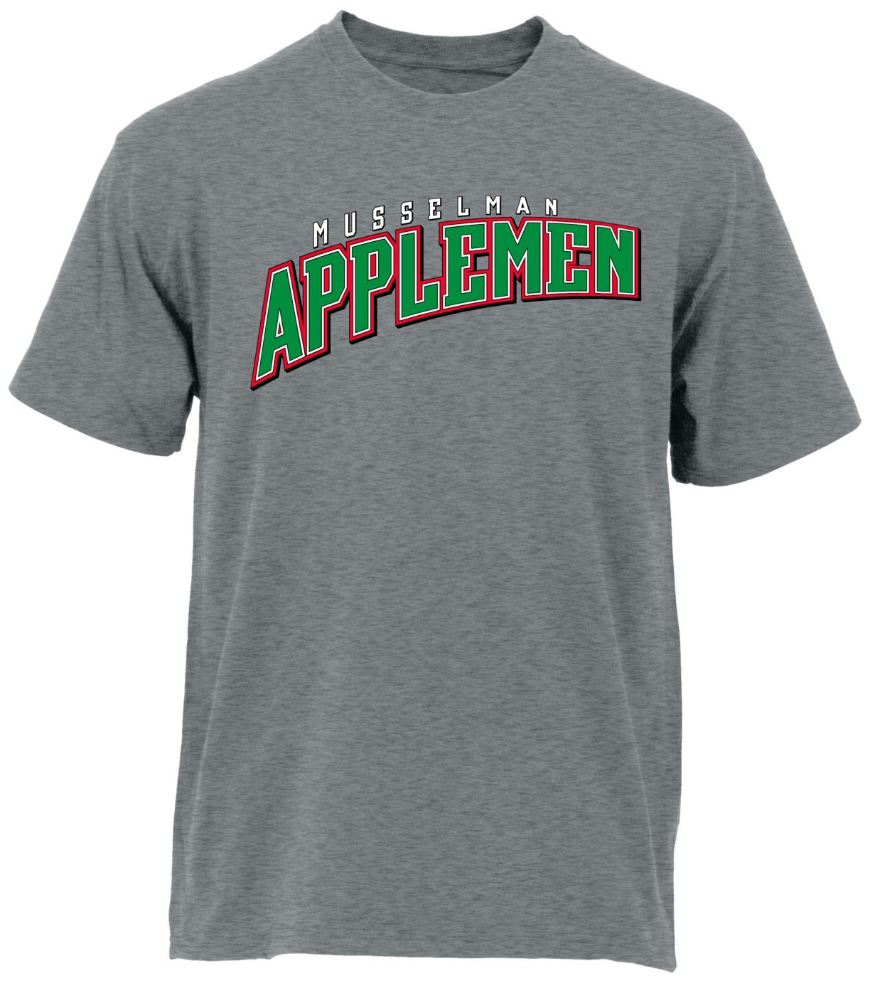 Ohiopyle Prints Adult Musselman High School Grey Flyball Ultimate T-Shirt