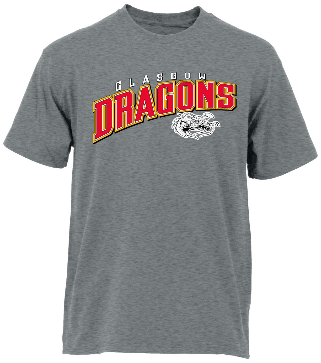 Ohiopyle Prints Adult Glasgow High School Grey Flyball Ultimate T-Shirt