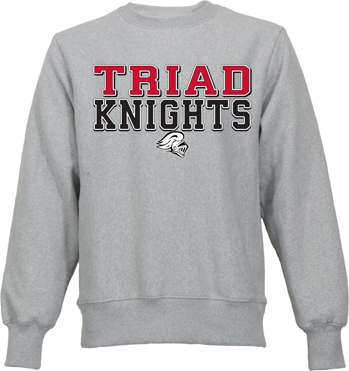 Ohiopyle Prints Men's Triad High School Gray Crewneck Sweatshirt