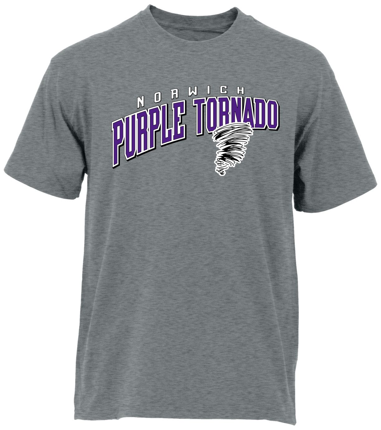 Ohiopyle Prints Adult Norwich High School Grey Flyball Ultimate T-Shirt