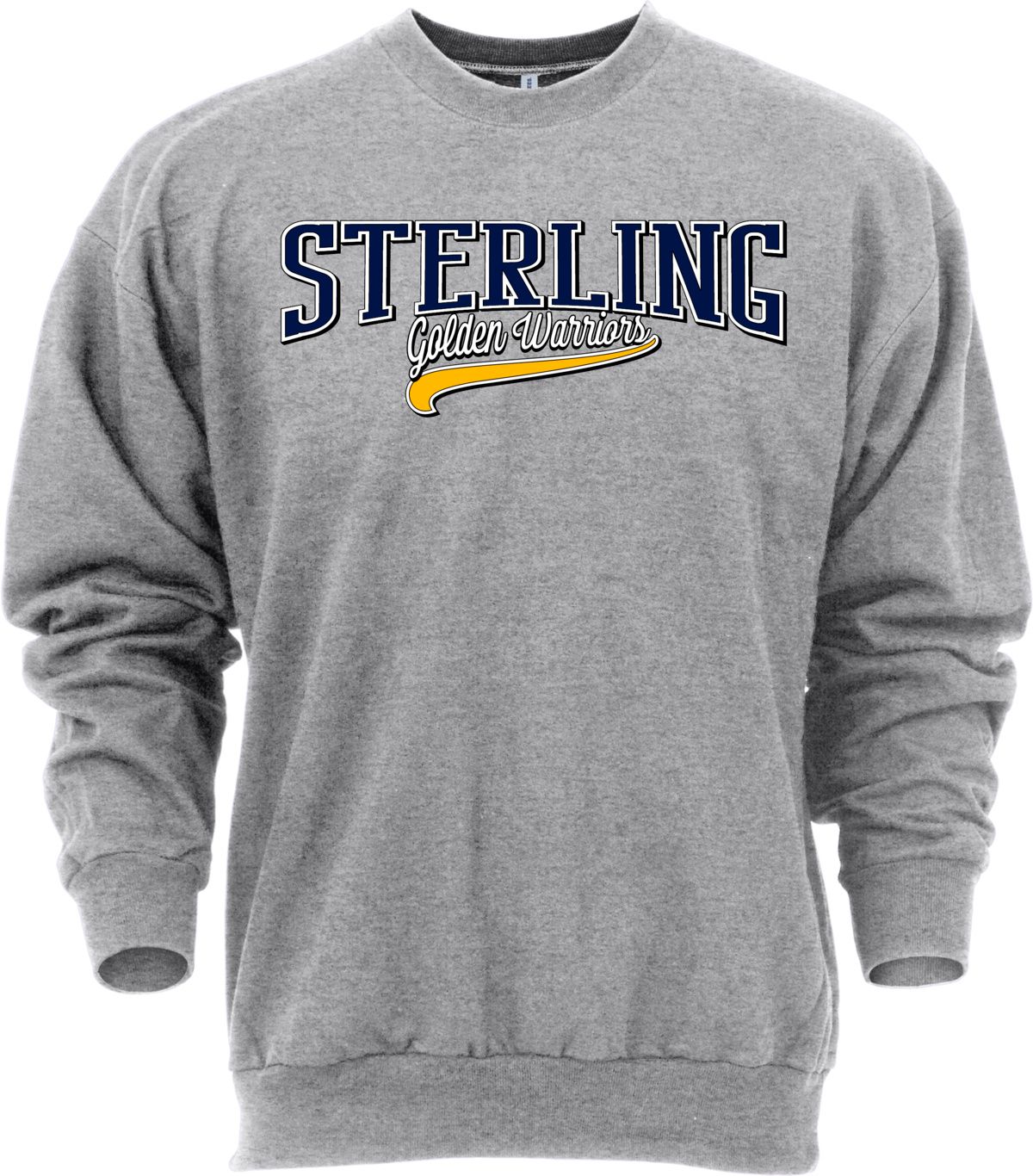 Ohiopyle Prints Adult Sterling High School Grey Catch Crewneck Sweatshirt